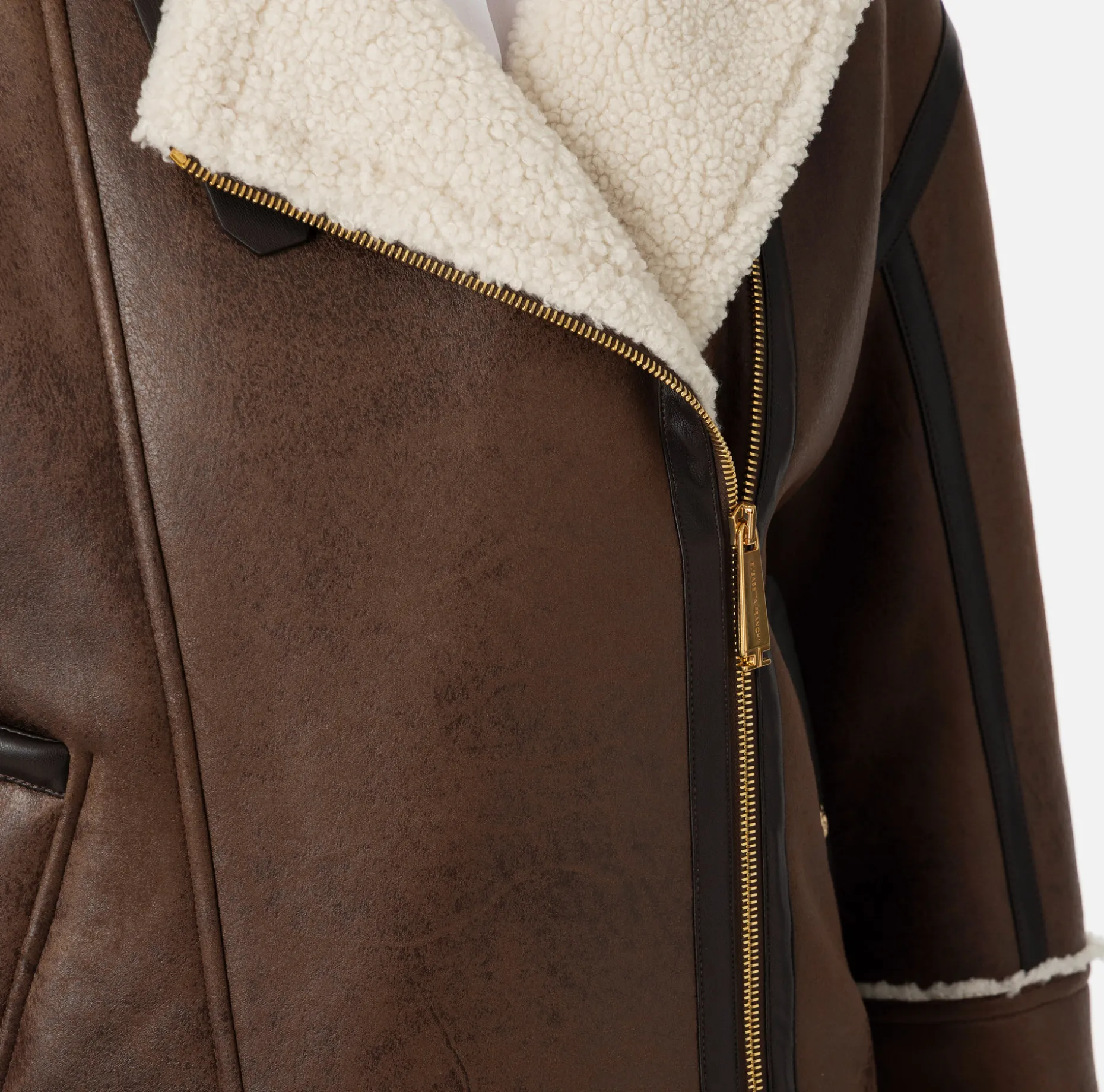 Elisabetta Franchi Coats And Jackets | Aviator faux jacket