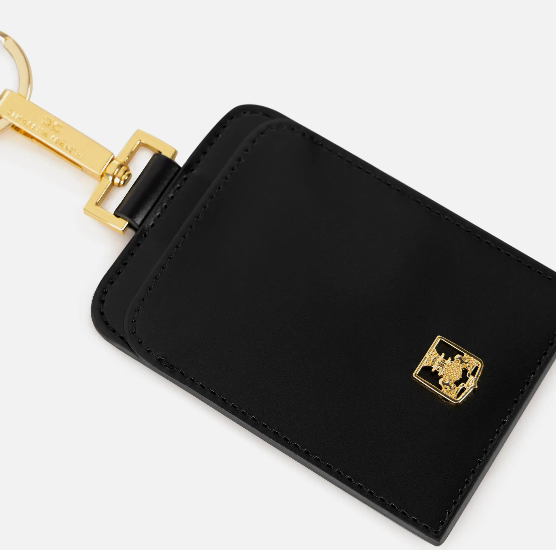 Elisabetta Franchi Key Chains And Charms | Badge holder in leather-effect synthetic material