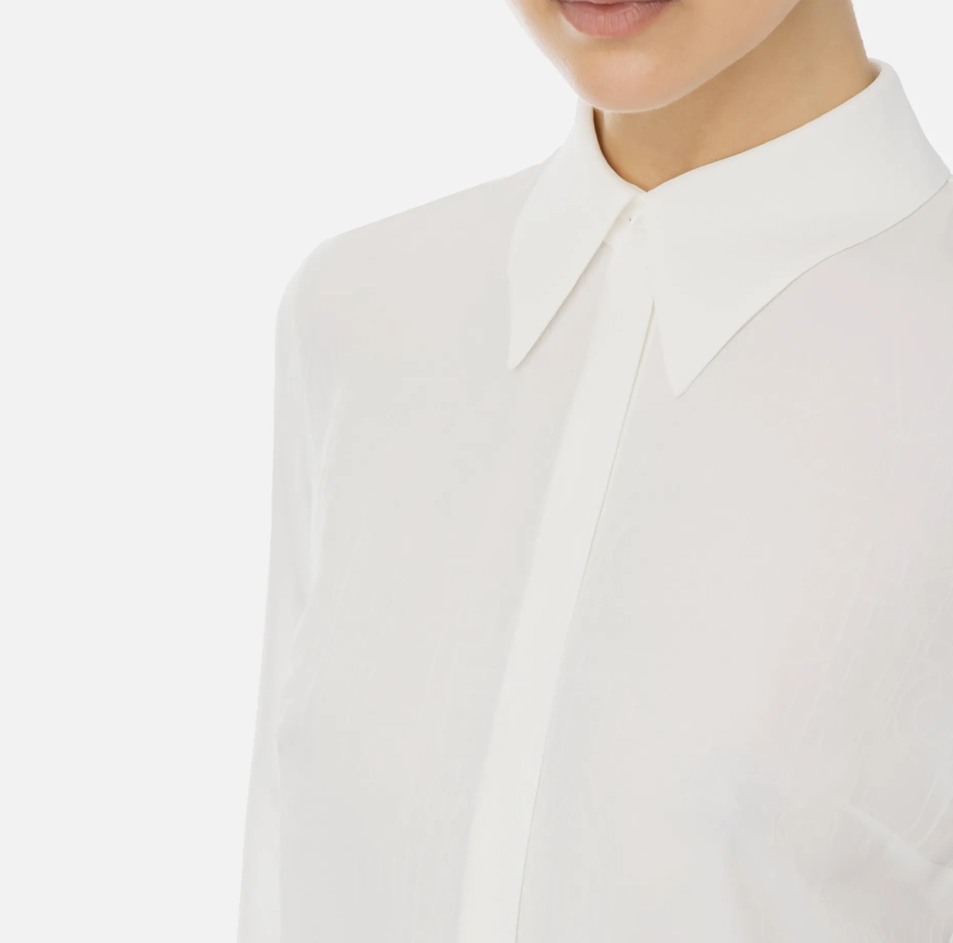 Elisabetta Franchi Shirts And Blouses | Blouse in jacquard georgette fabric with lettering