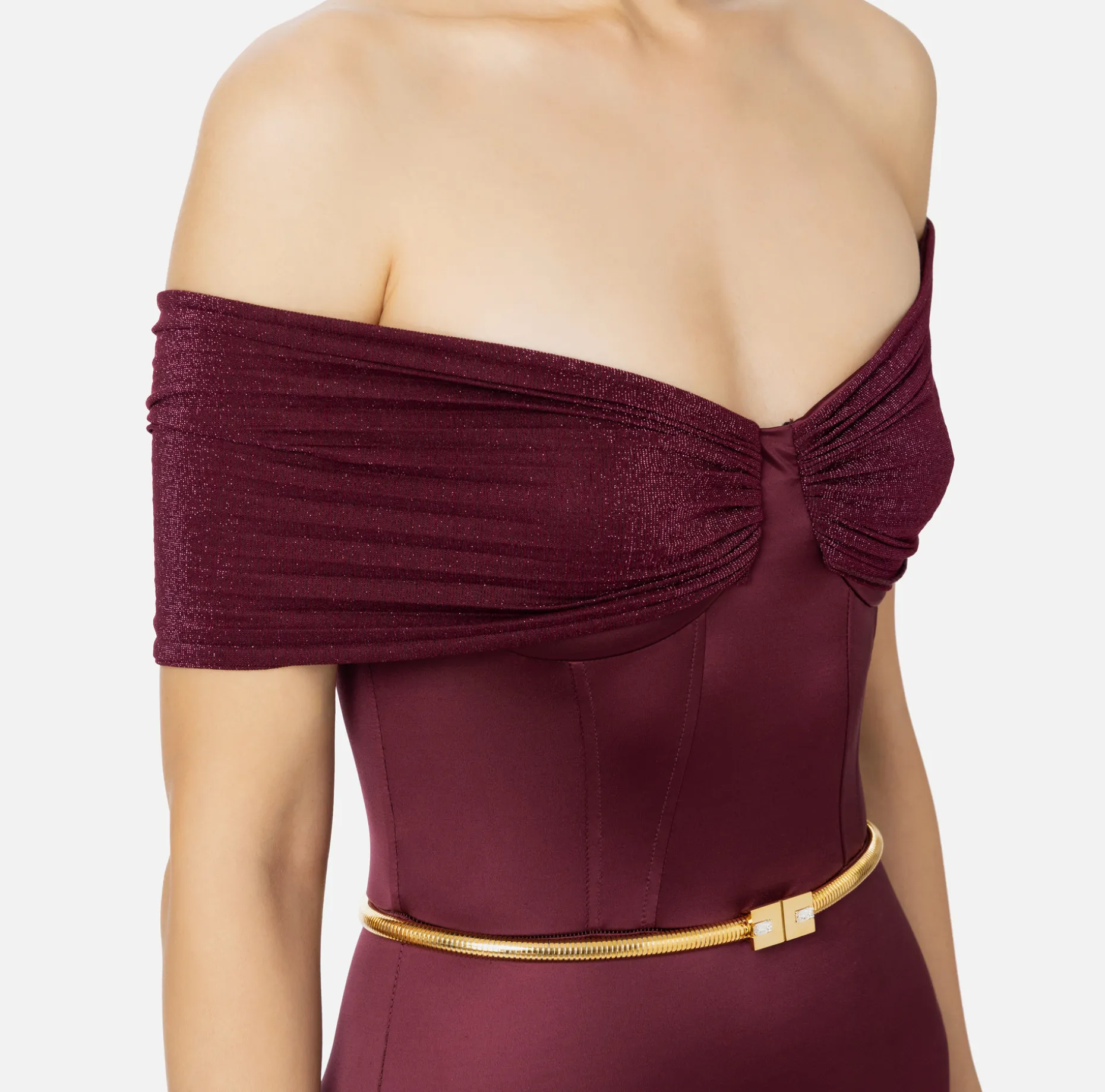 Elisabetta Franchi Jumpsuits | Bustier jumpsuit in Lycra fabric with belt