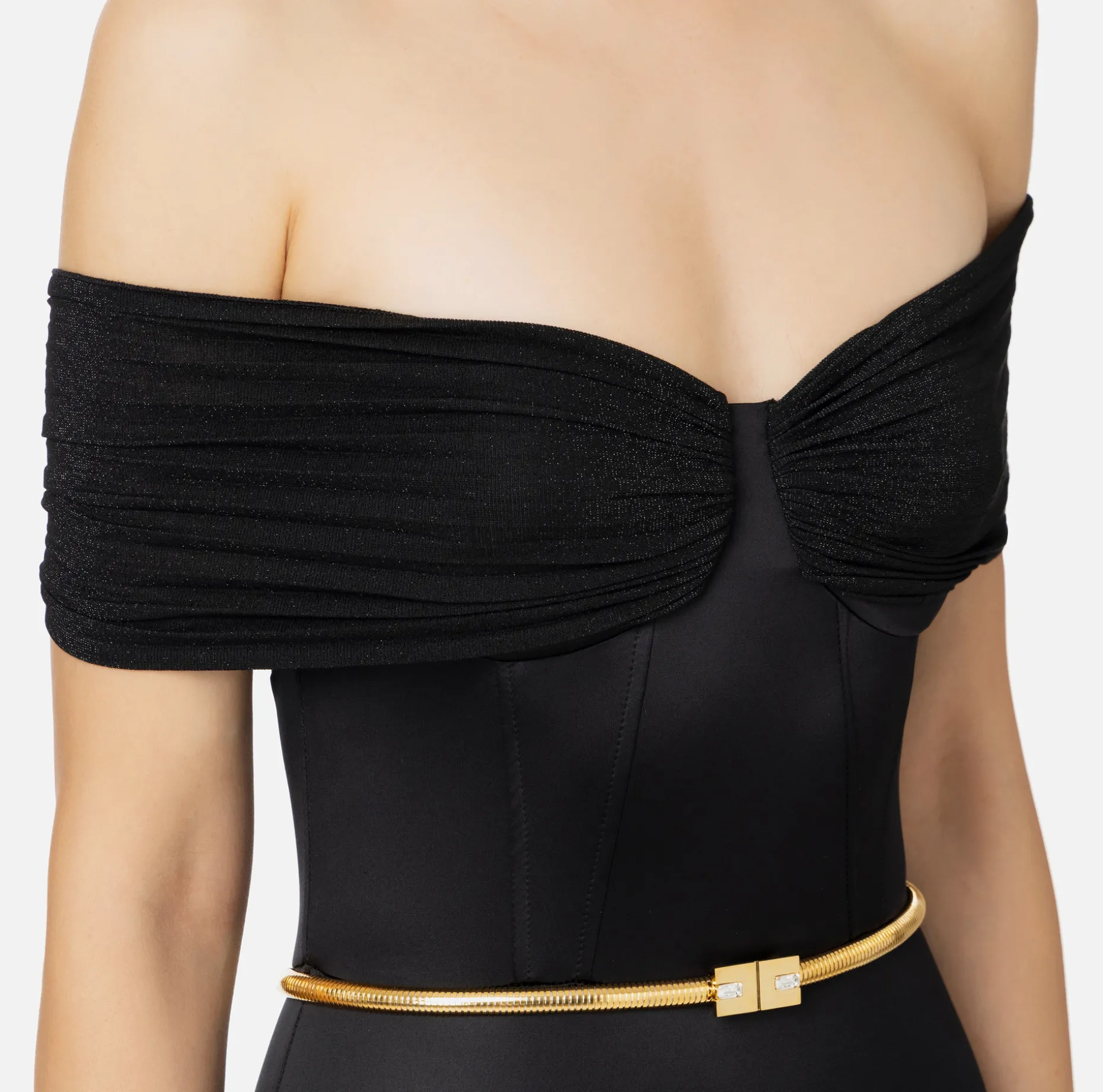 Elisabetta Franchi Jumpsuits | Bustier jumpsuit in Lycra fabric with belt