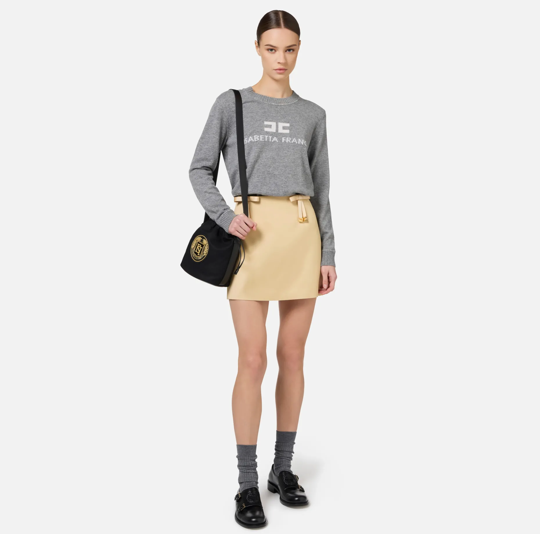 Elisabetta Franchi Knitwear And Sweatshirts | Cashmere blend pullover with logo