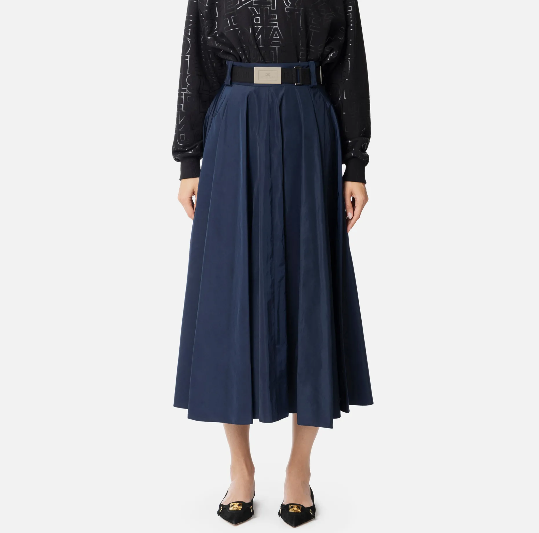 Elisabetta Franchi Skirts | Circle skirt in lightweight technical nylon