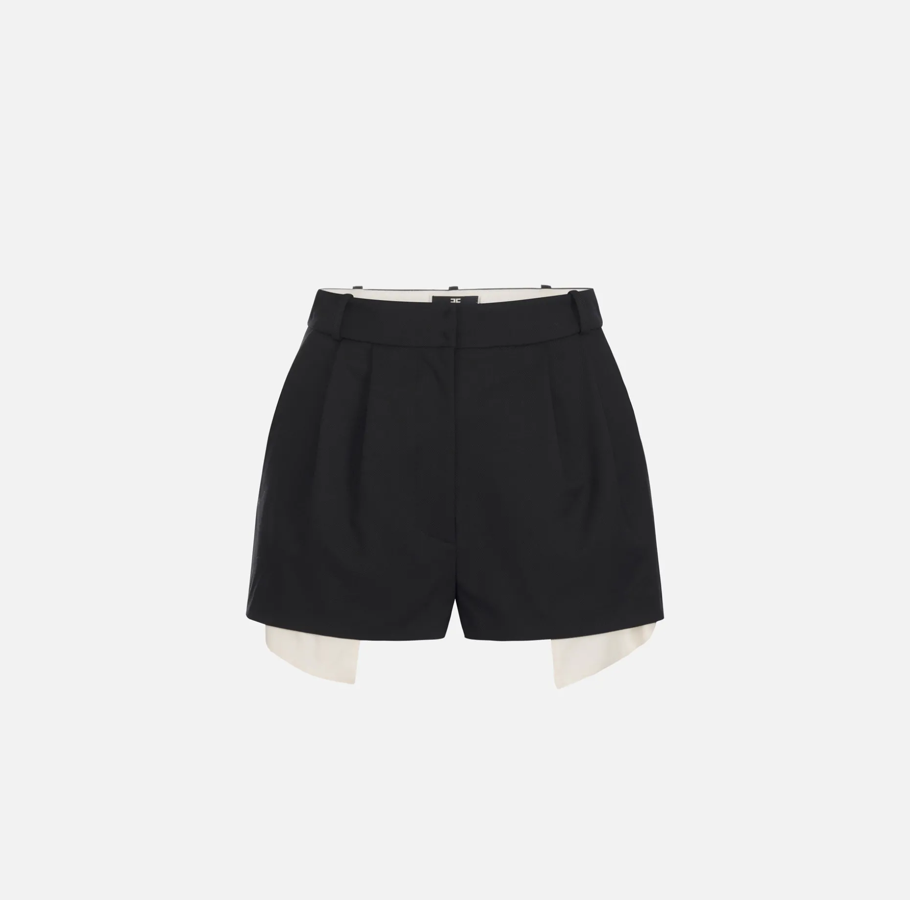 Elisabetta Franchi Trousers And Shorts | Cool wool shorts with visible pocket lining