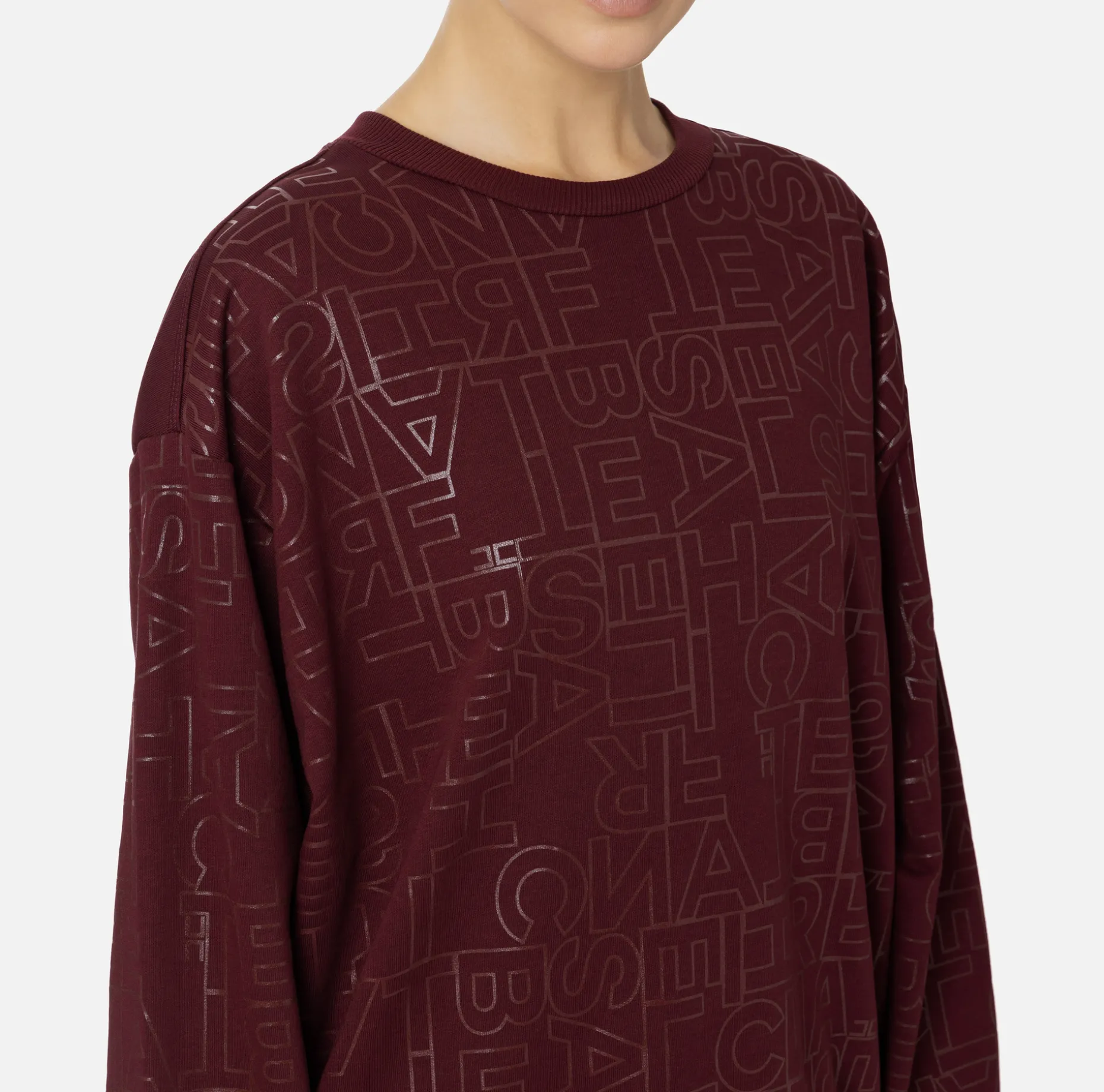 Elisabetta Franchi Knitwear And Sweatshirts | Cotton sweatshirt with lettering