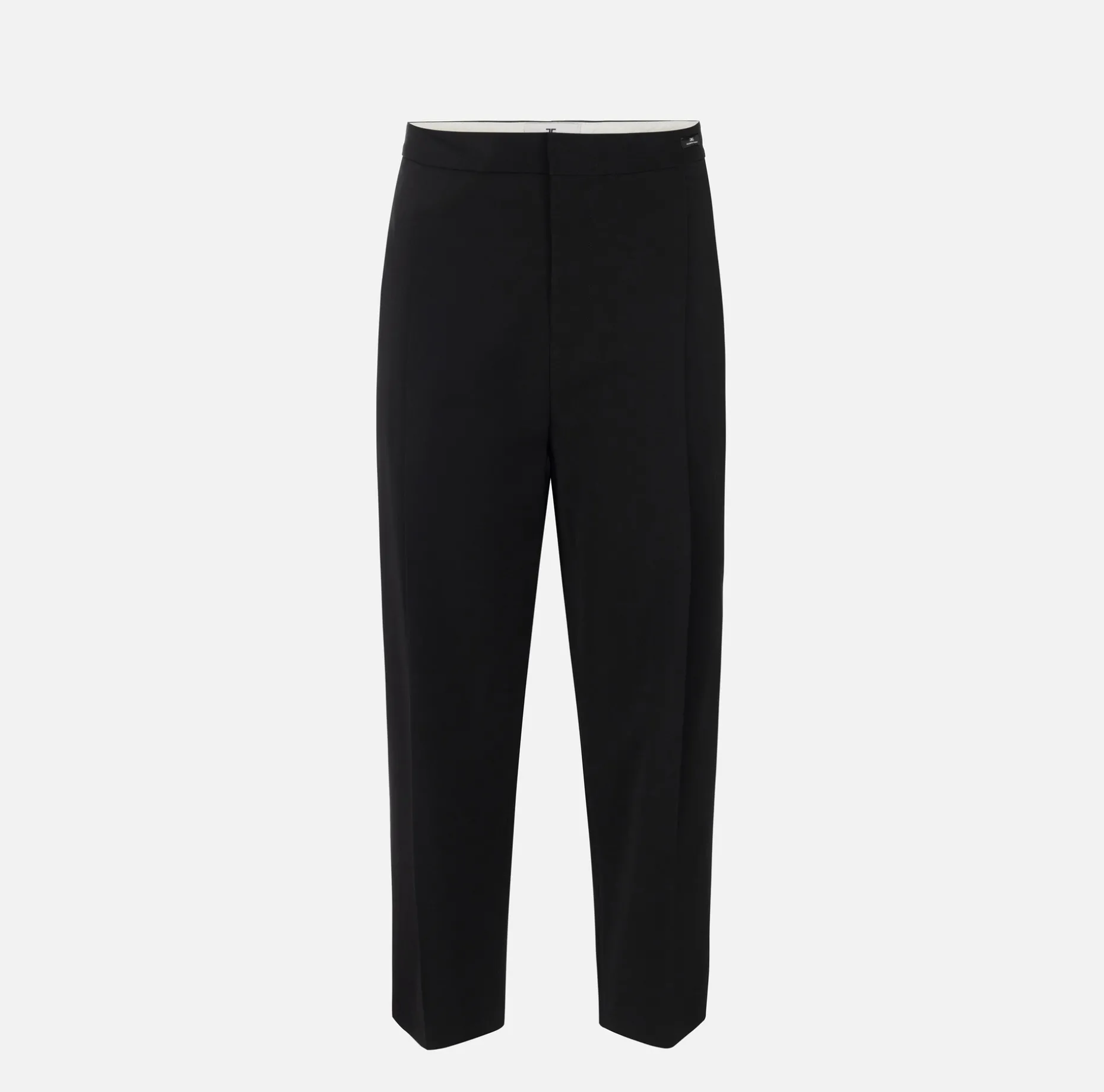 Elisabetta Franchi Trousers And Shorts | Cropped trousers in stretch cool wool with darts