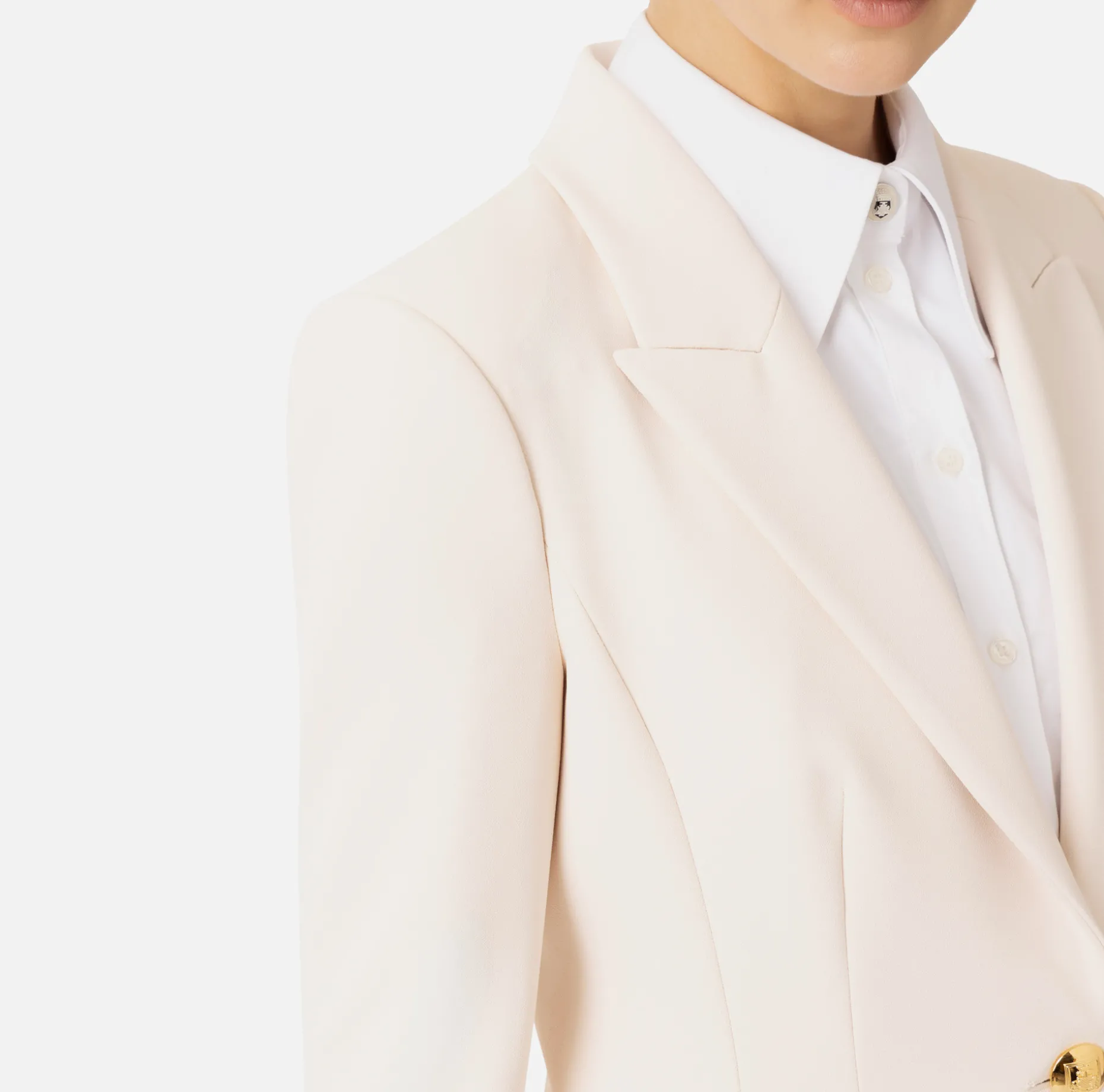 Elisabetta Franchi Jackets And Trench Coats | Crêpe blazer with peak lapels