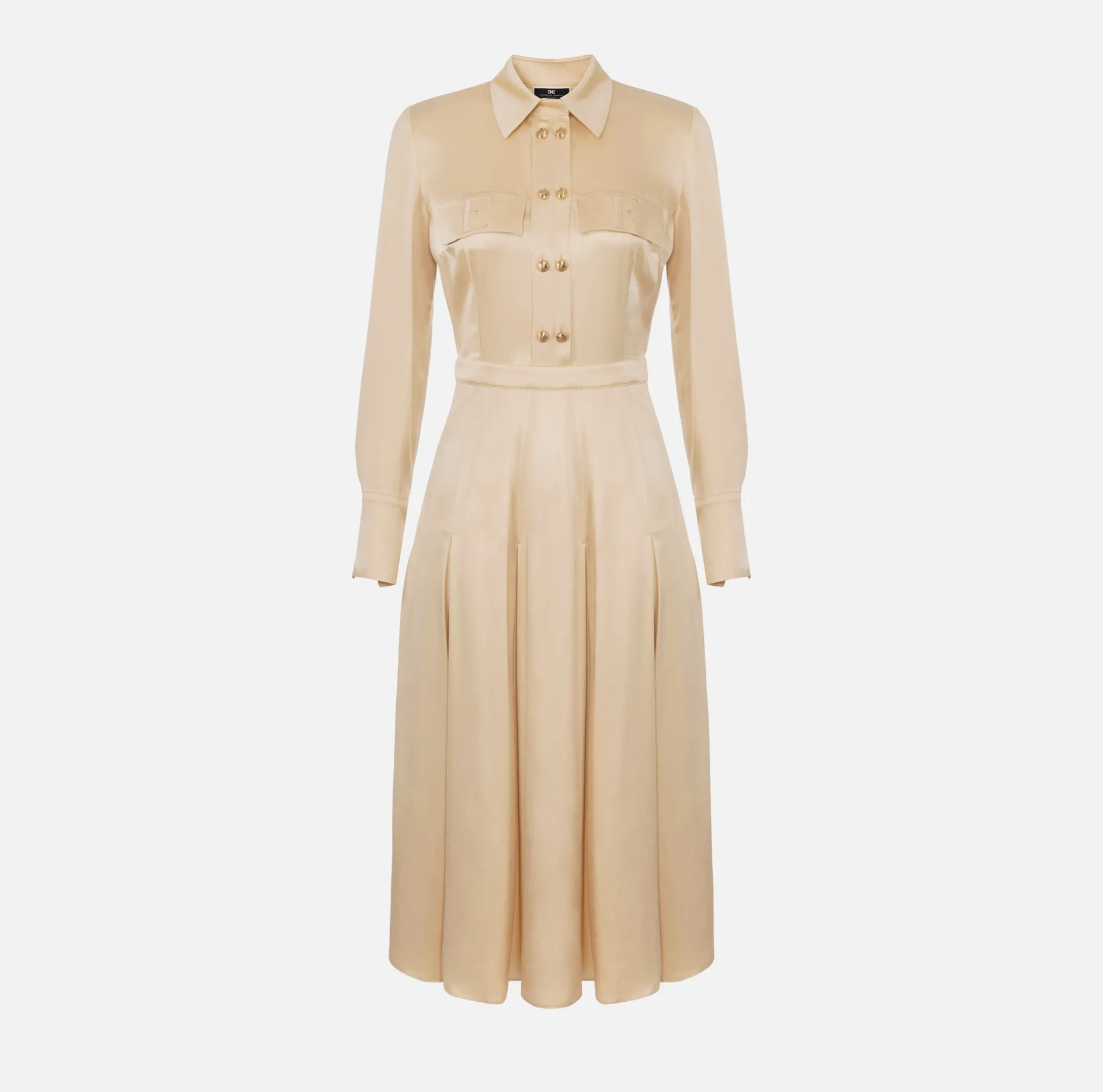 Elisabetta Franchi Midi Dresses | Dresses | Crêpe shirt-dress with pockets