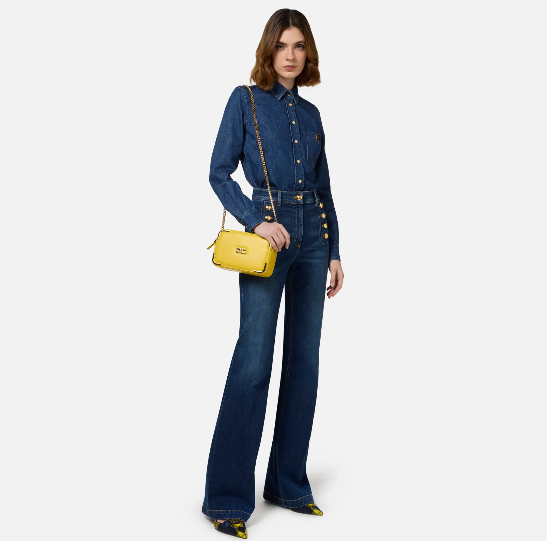 Elisabetta Franchi Shirts And Blouses | Denim shirt with breast pocket