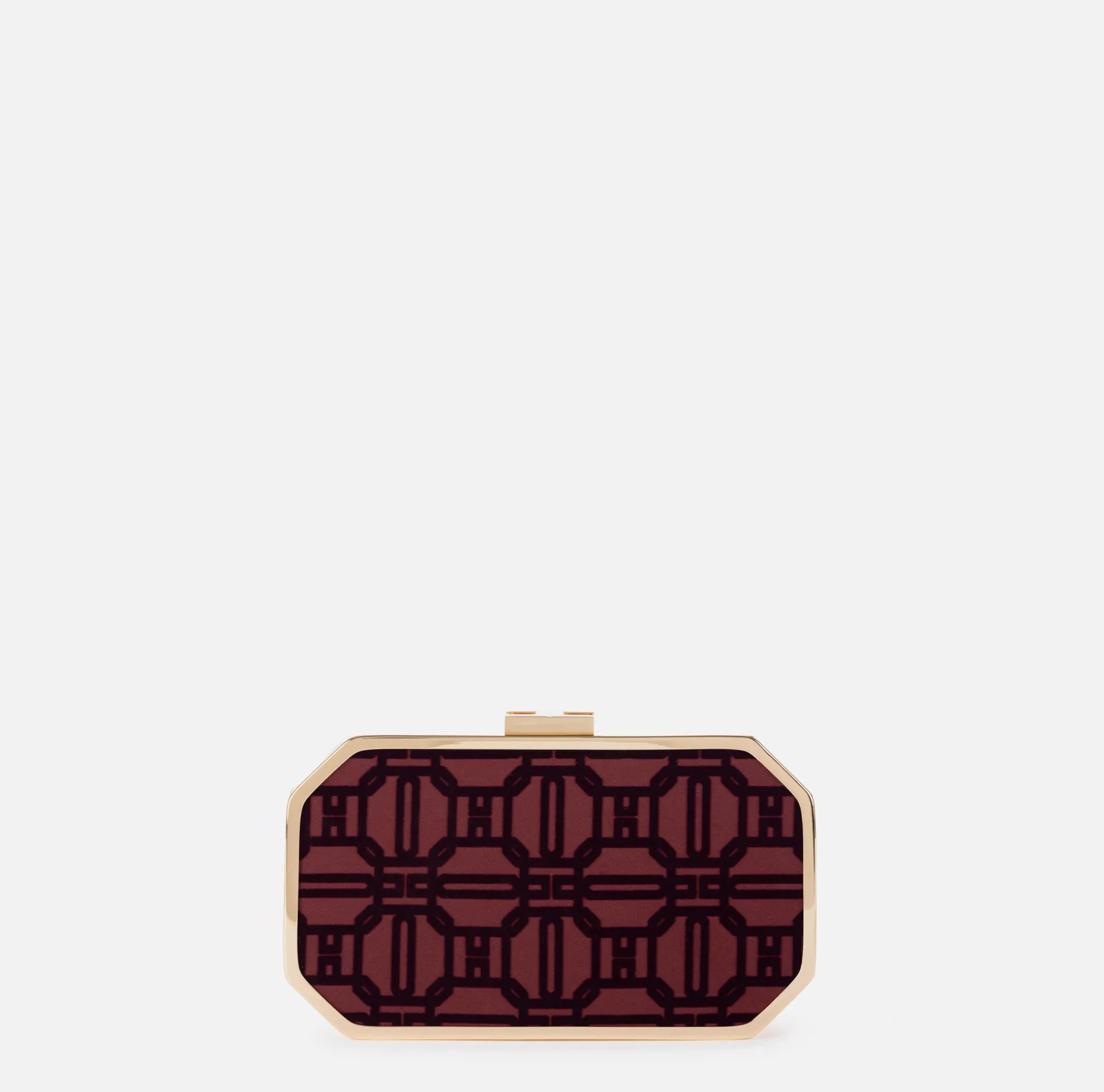 Elisabetta Franchi Clutch | Flock fabric clutch bag