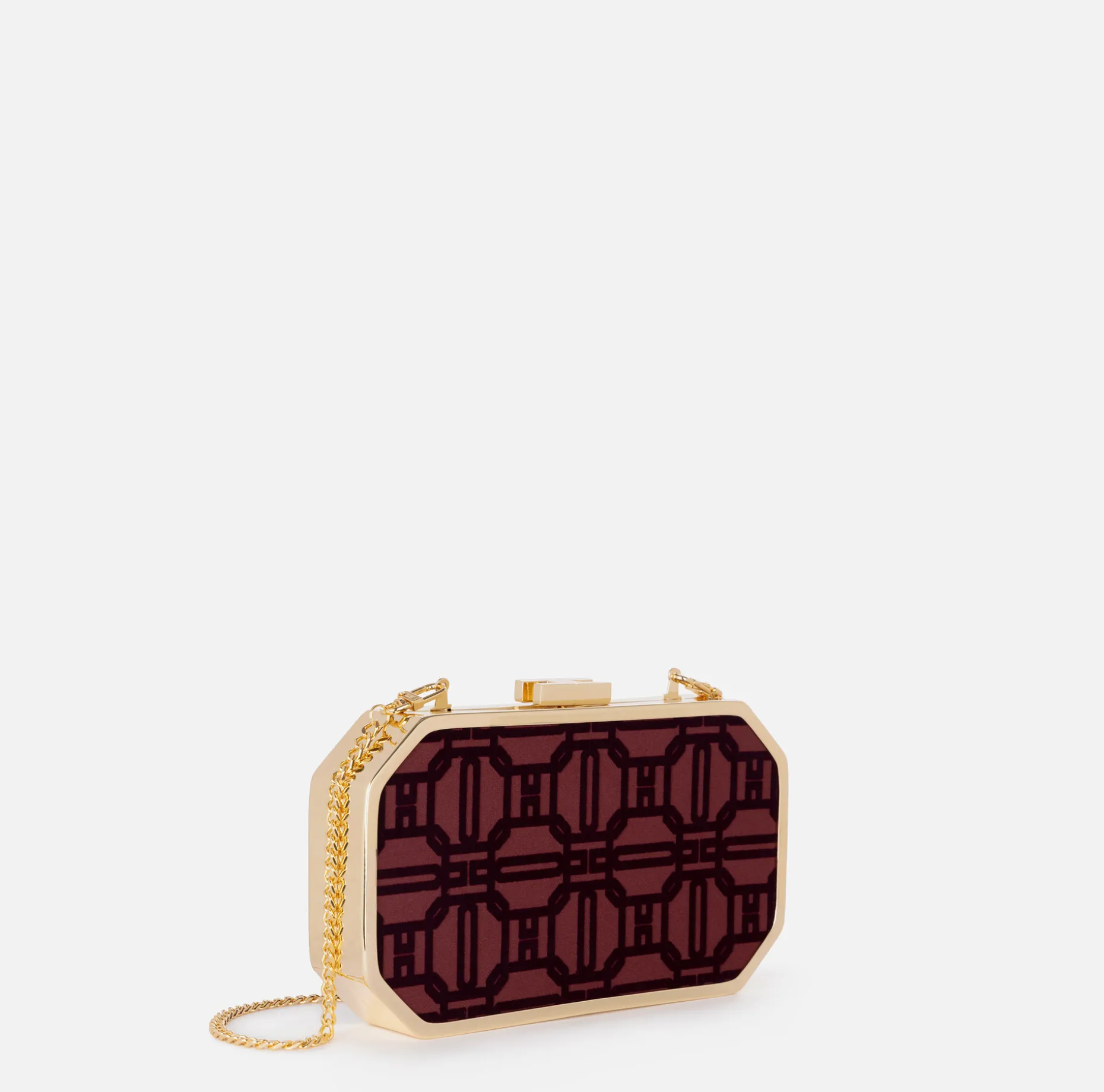 Elisabetta Franchi Clutch | Flock fabric clutch bag