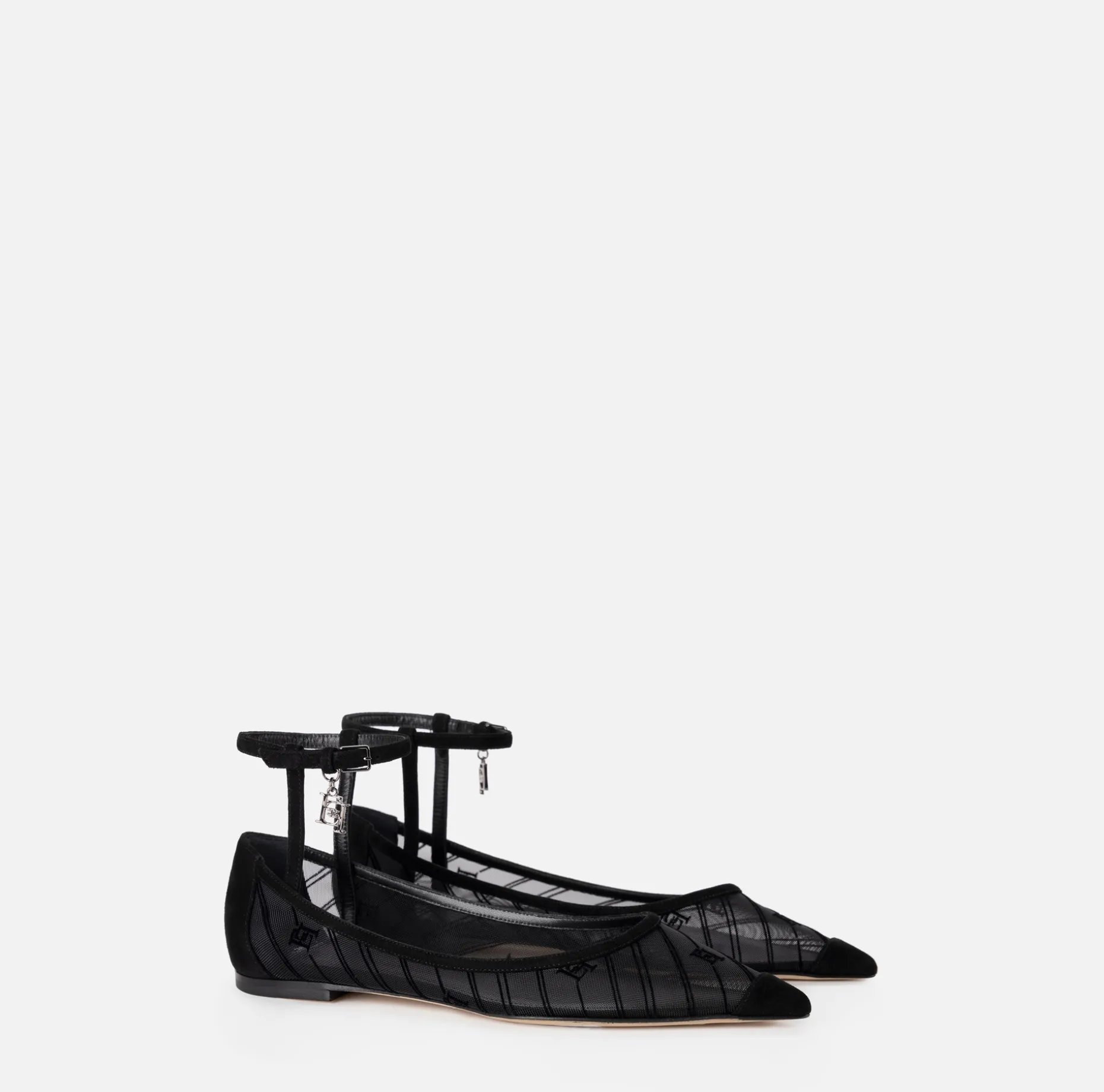 Elisabetta Franchi Sneakers & Flat Shoes | Flocked mesh flats