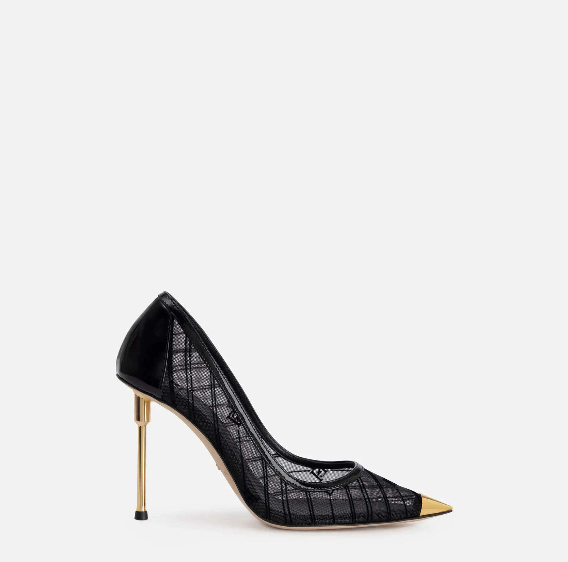 Elisabetta Franchi Pumps | Flocked mesh pump with logo