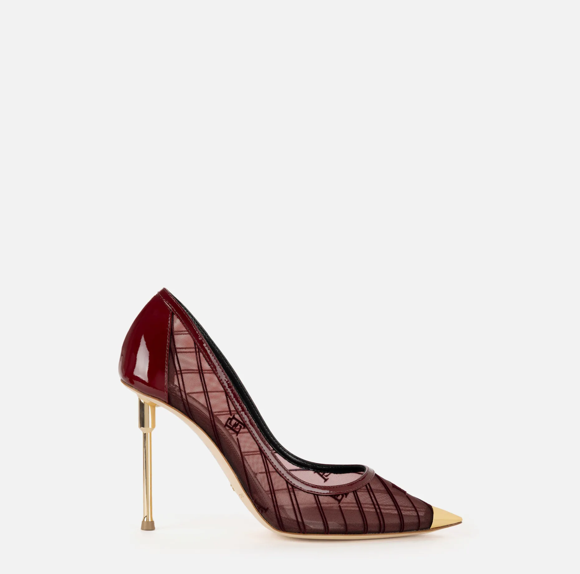 Elisabetta Franchi Pumps | Flocked mesh pump with logo