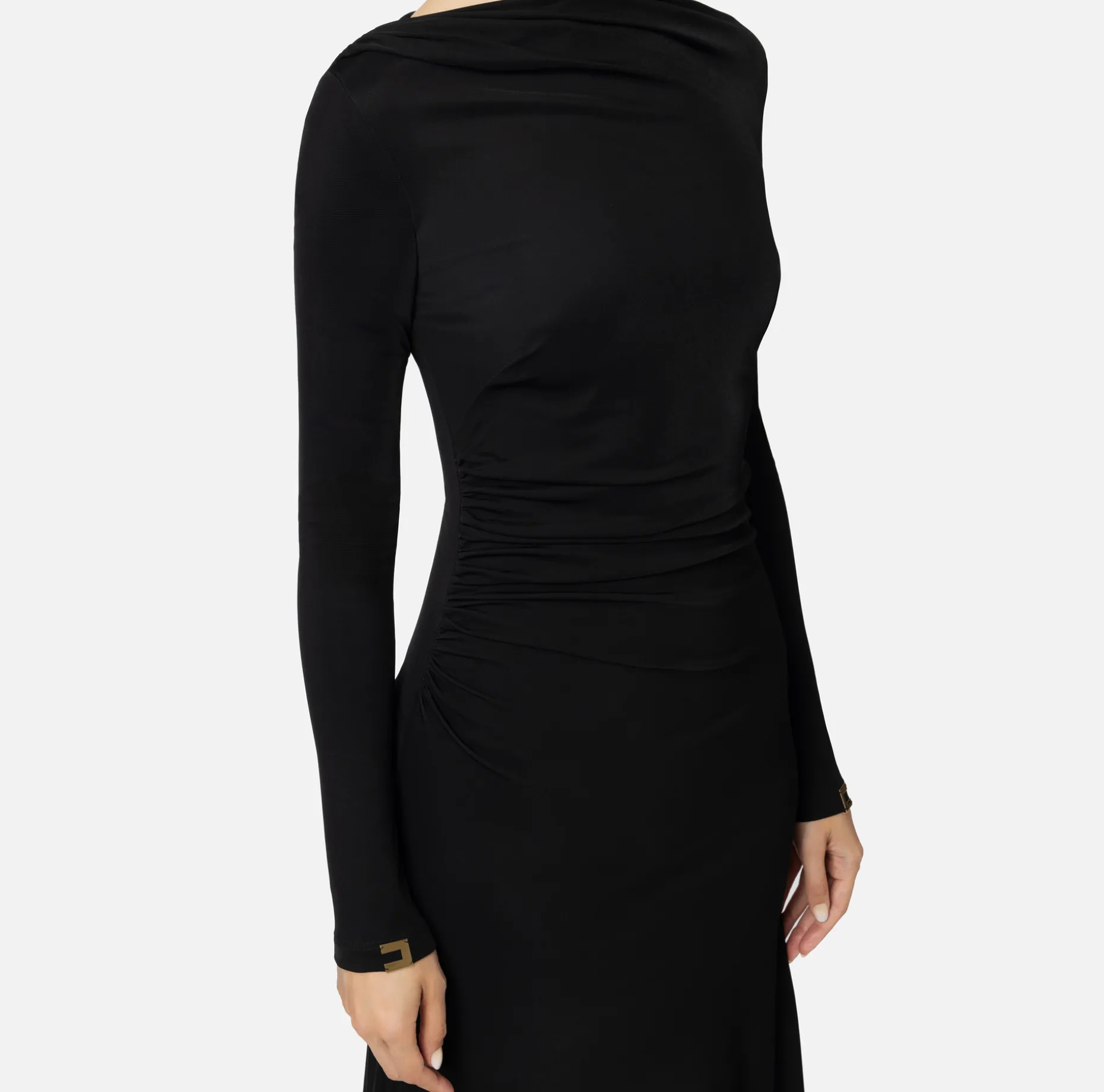 Elisabetta Franchi Midi Dresses | Dresses | Flowing jersey midi dress with draping