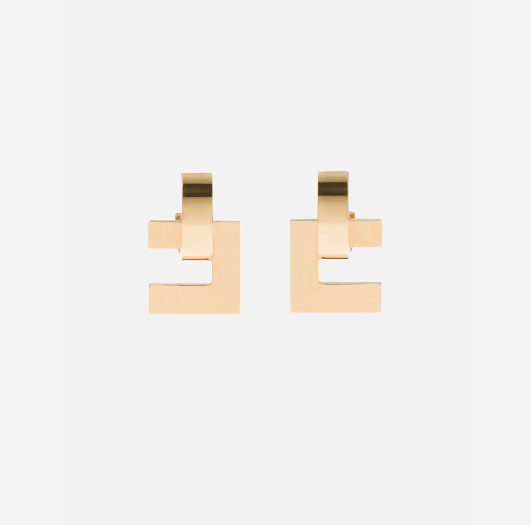 Elisabetta Franchi Jewelry | Geometric Logo Earring