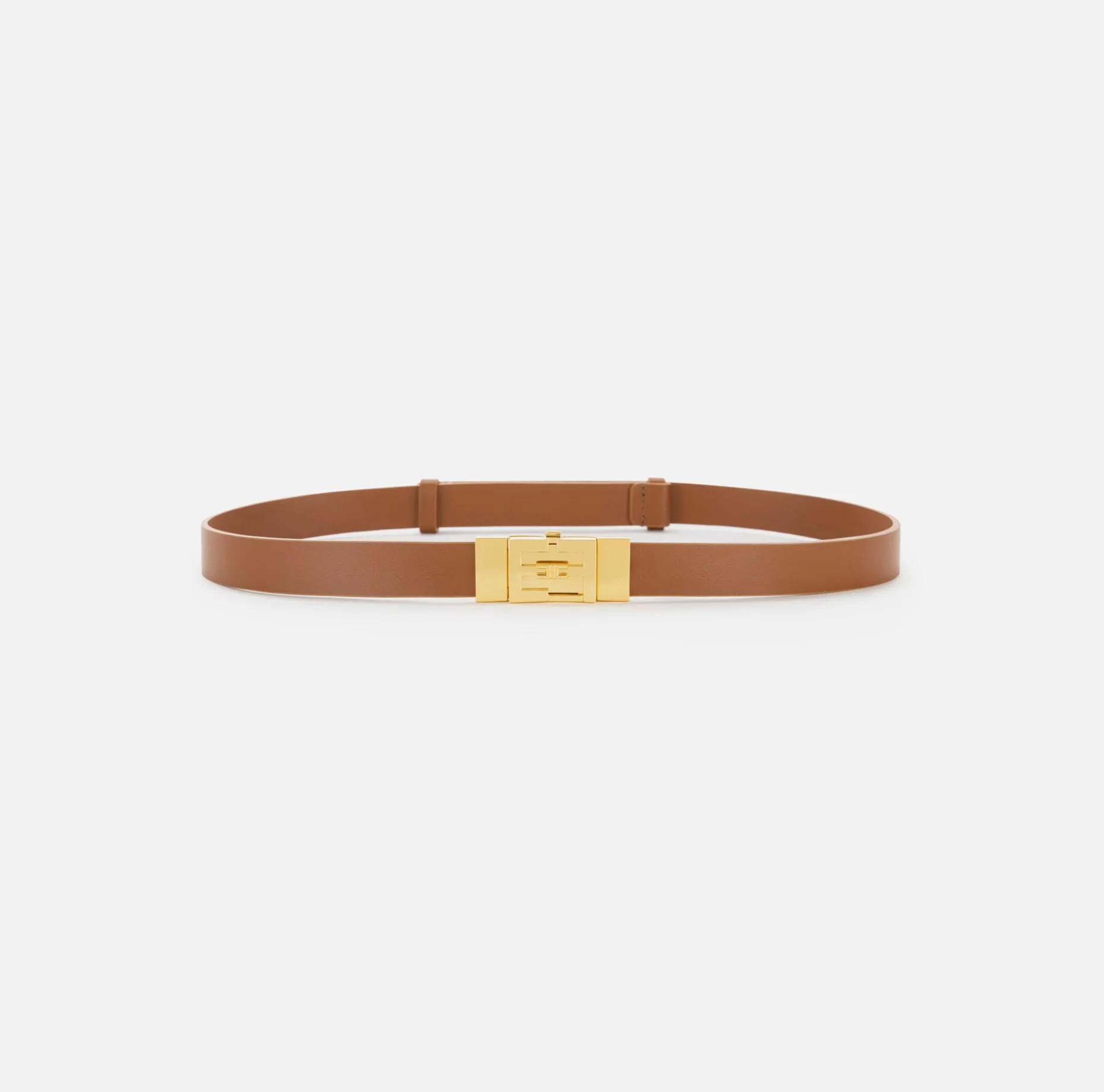 Elisabetta Franchi Belts | High-waisted belt in semi-gloss leather