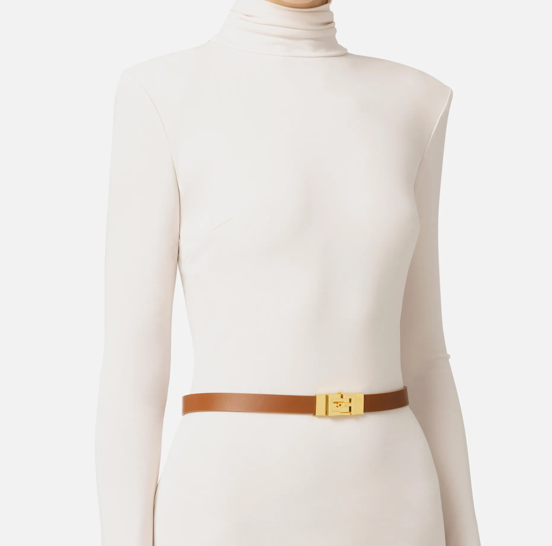 Elisabetta Franchi Belts | High-waisted belt in semi-gloss leather