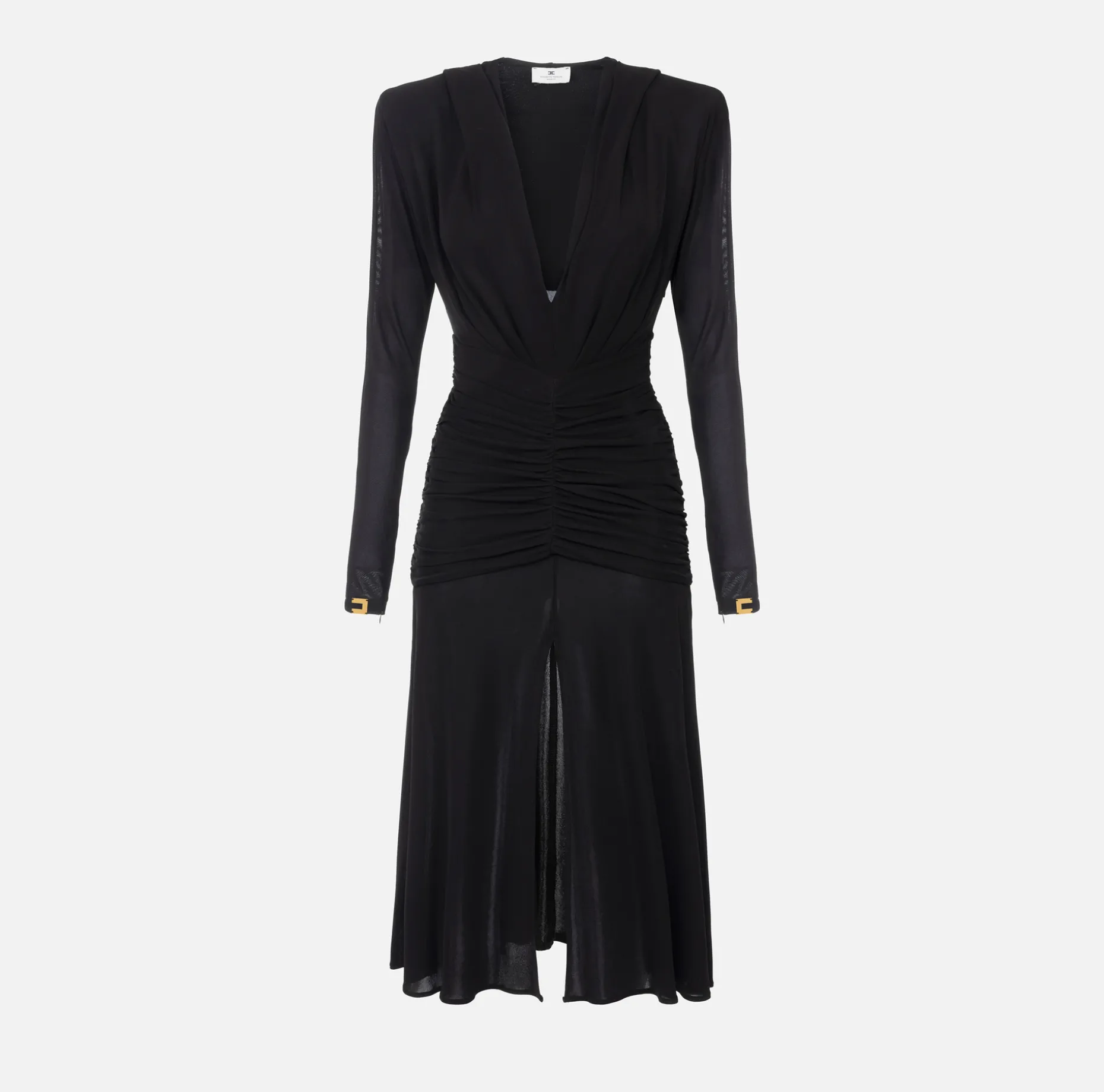 Elisabetta Franchi Midi Dresses | Dresses | Jersey midi dress with hood