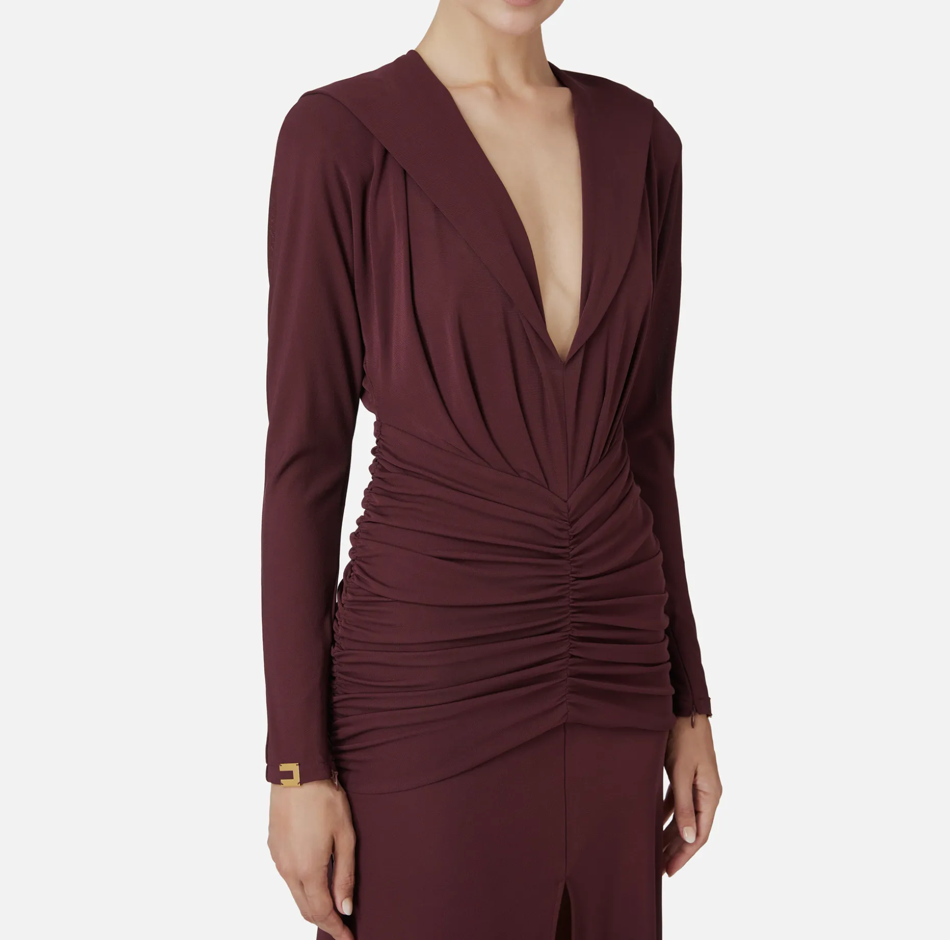 Elisabetta Franchi Midi Dresses | Dresses | Jersey midi dress with hood