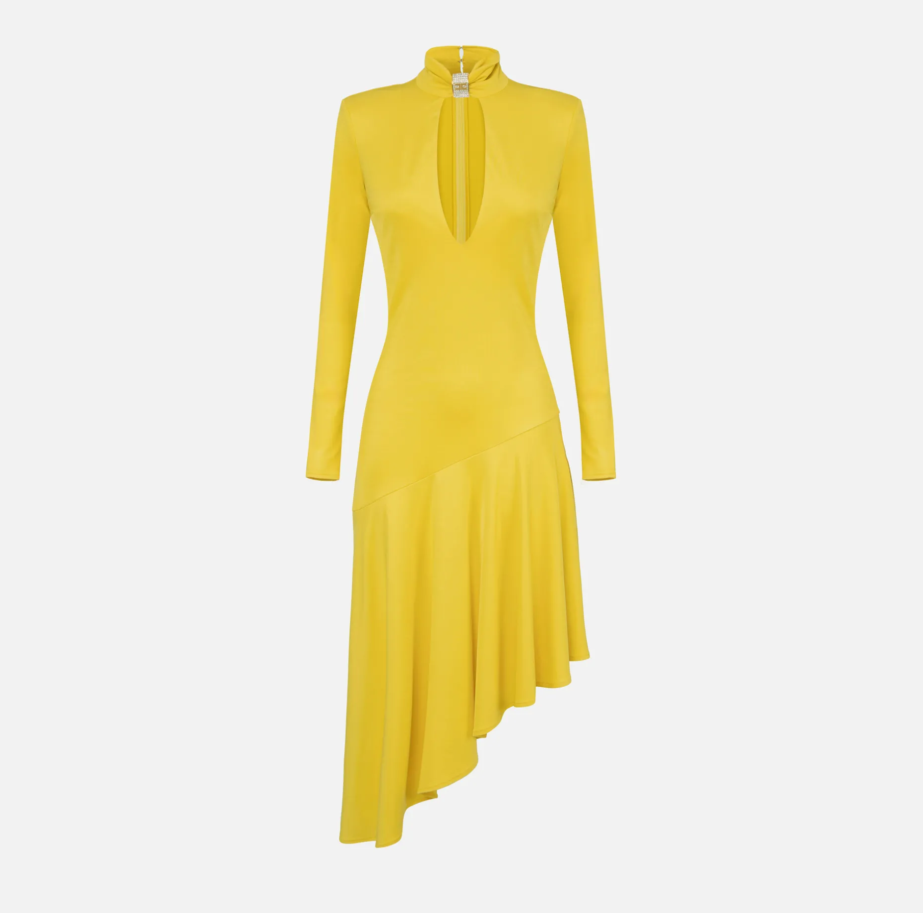 Elisabetta Franchi Midi Dresses | Dresses | Jersey midi dress with jewel accessory