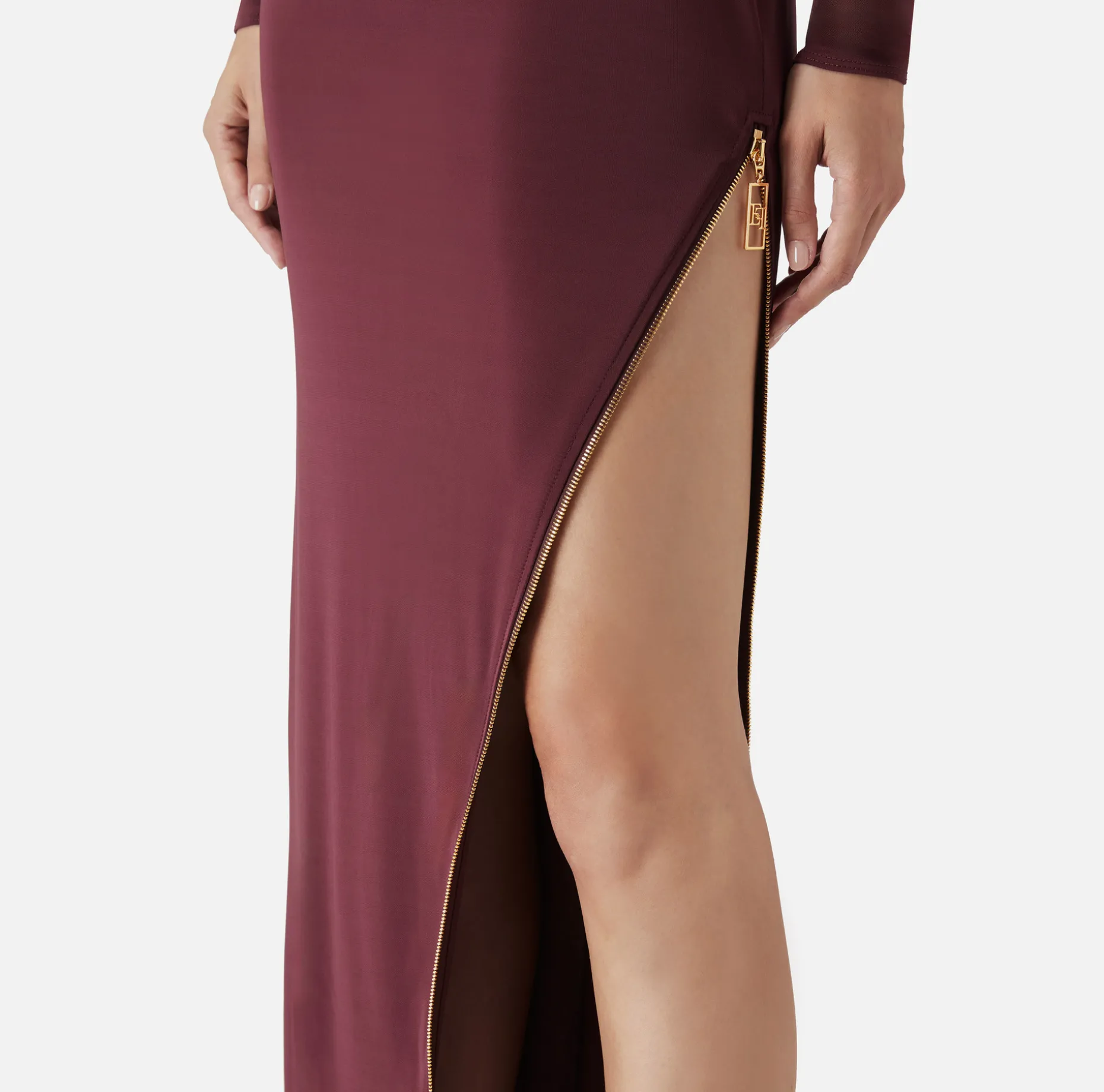 Elisabetta Franchi Red Carpet Dresses | Red Carpet | Jersey red carpet dress with side zip