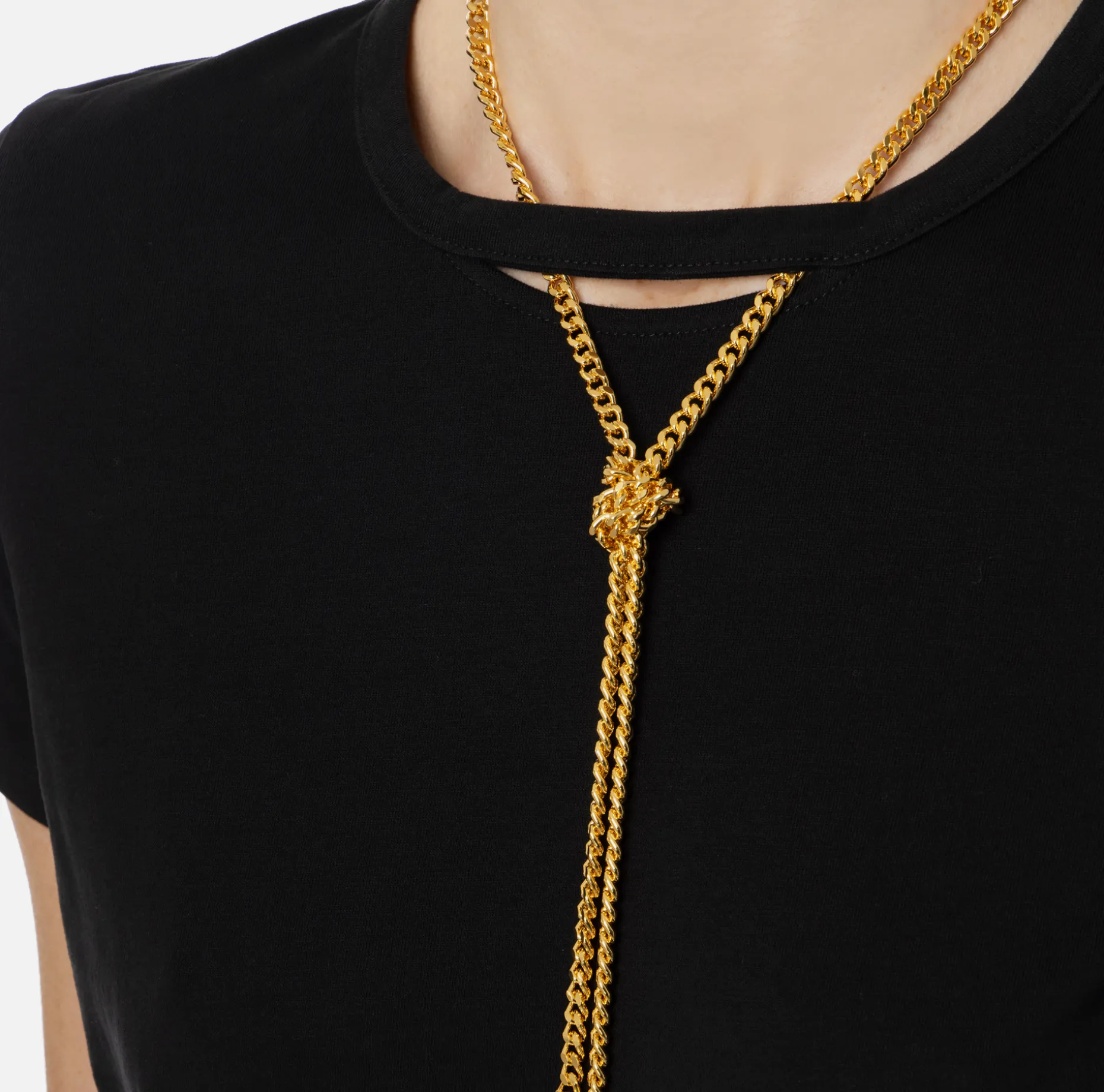 Elisabetta Franchi Top And T-Shirts | Jersey T-shirt with necklace