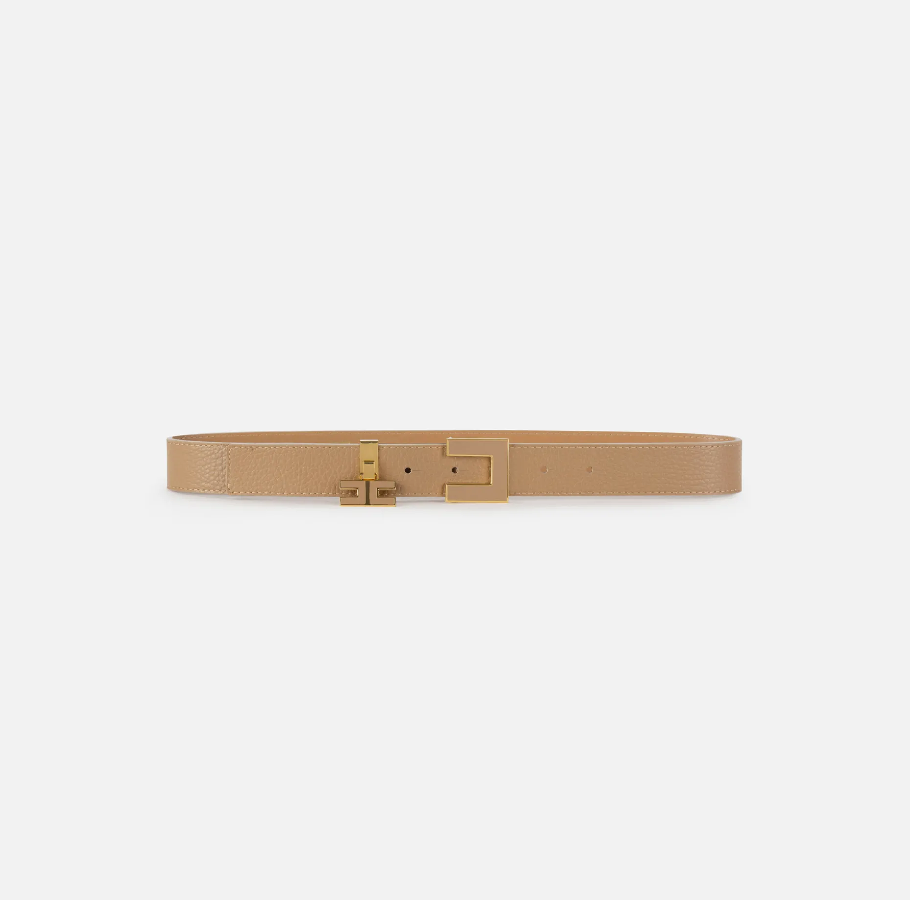 Elisabetta Franchi Belts | Leather belt with buckle and enamelled logo charms