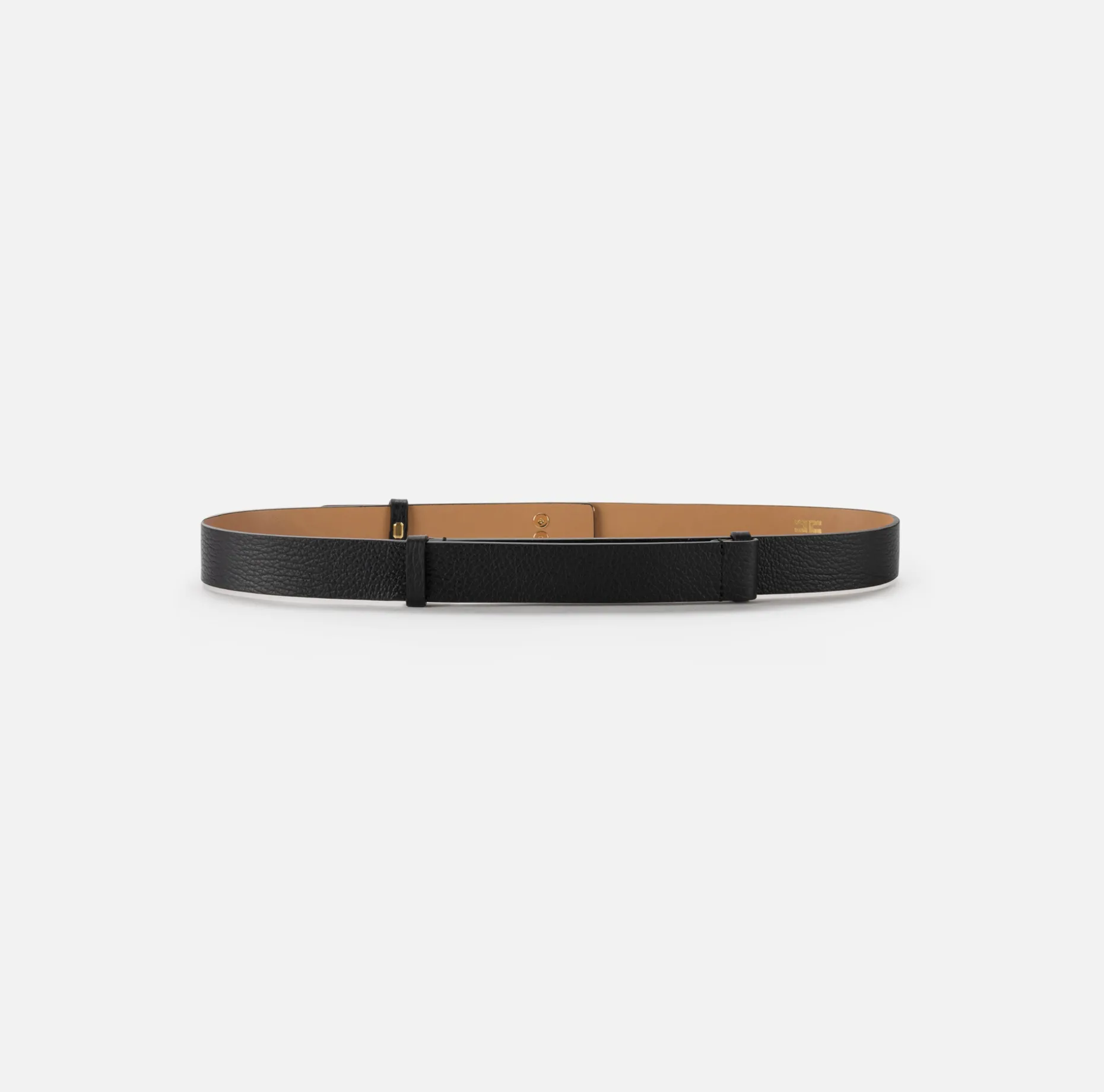 Elisabetta Franchi Belts | Leather belt with logo turn-lock