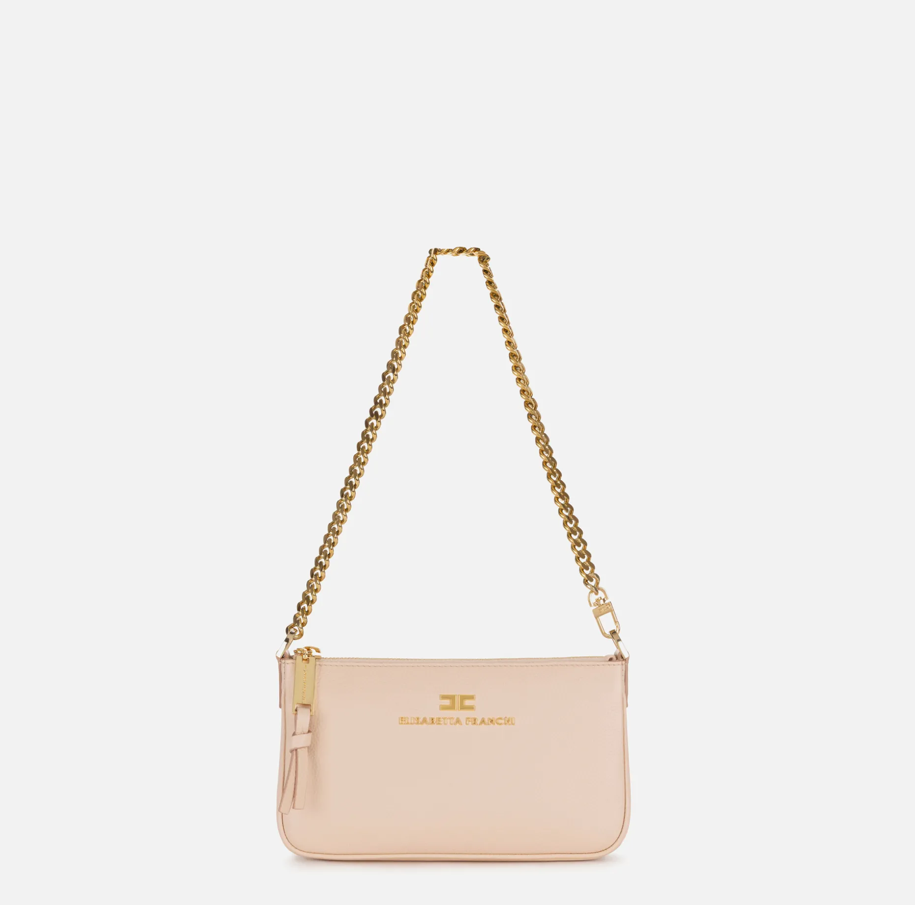 Elisabetta Franchi Shoulder Bags | Leather mini shoulder bag with lettering