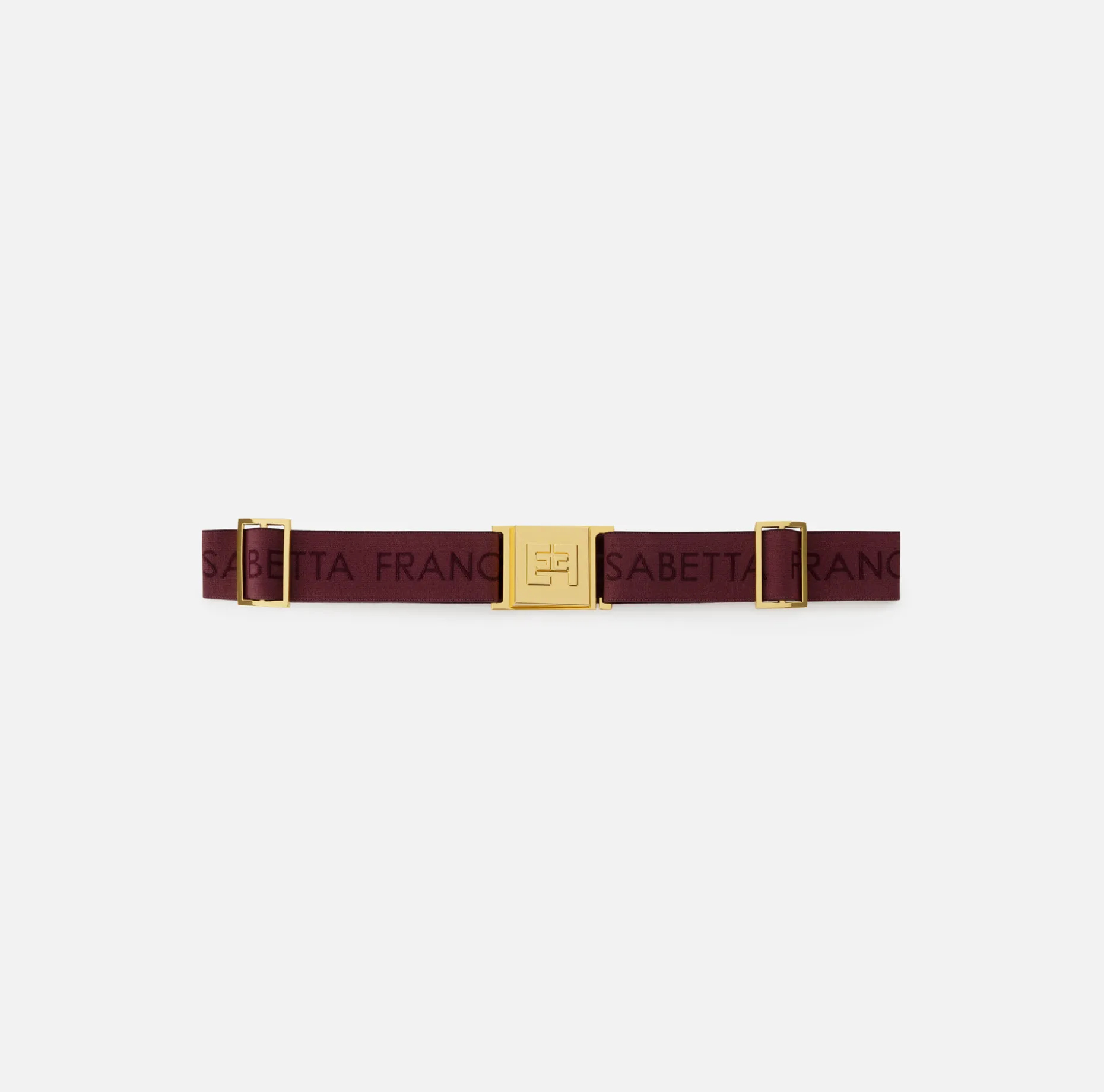 Elisabetta Franchi Belts | Logo jacquard elastic belt with logoed plaque