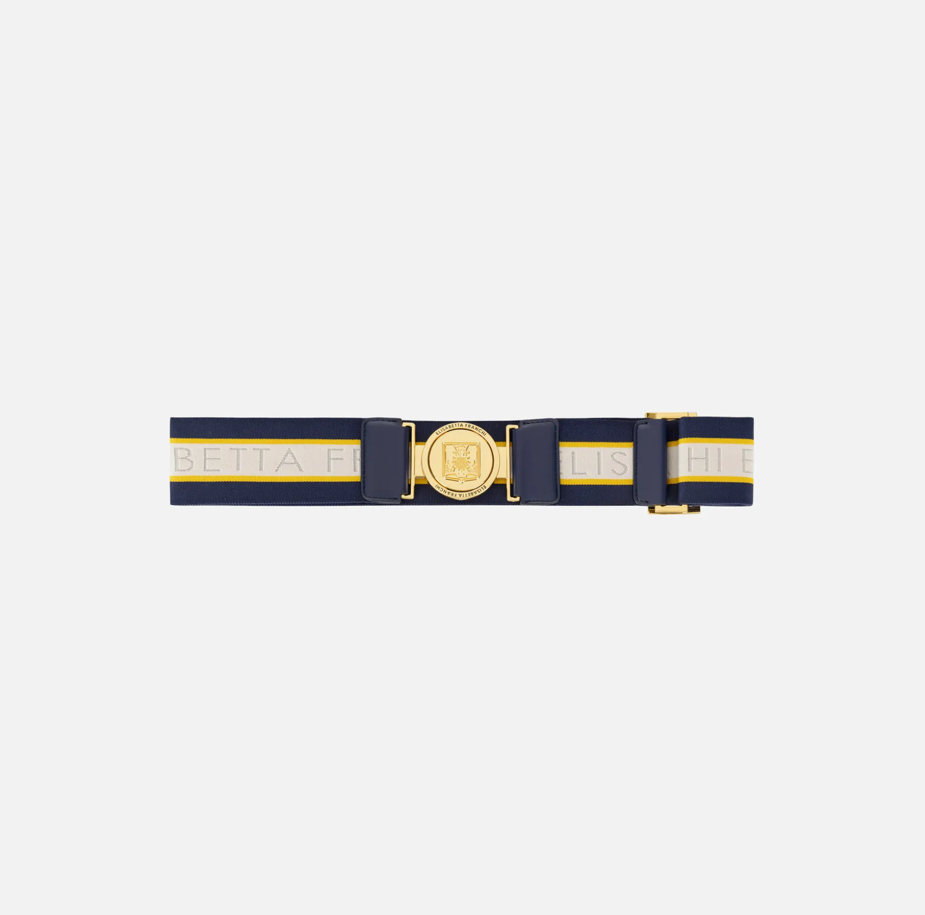 Elisabetta Franchi Belts | Logoed elastic belt with logo buckle