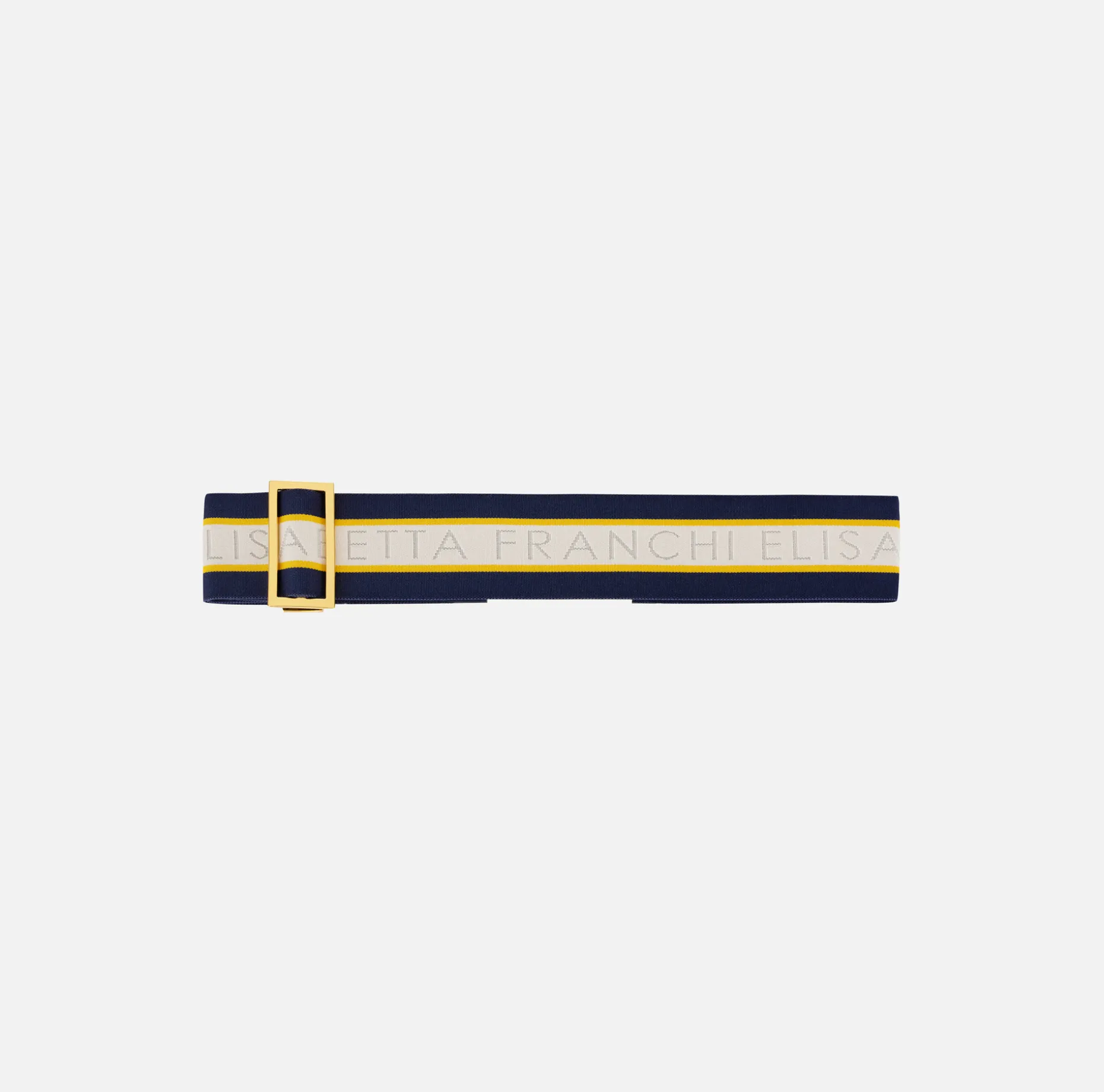 Elisabetta Franchi Belts | Logoed elastic belt with logo buckle