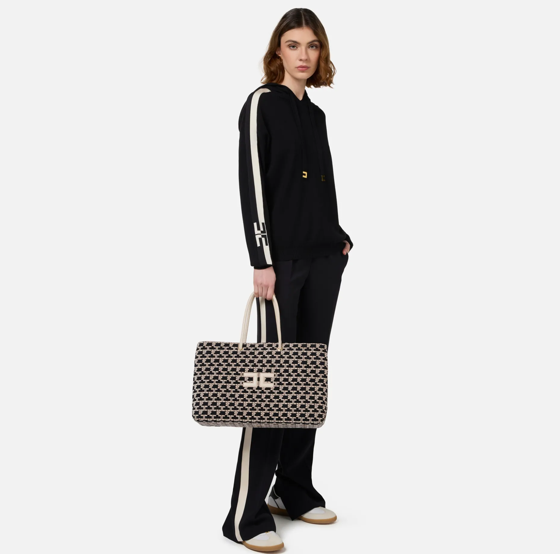 Elisabetta Franchi Shoulder Bags | Madame Monogram Shopper Bag With Logo