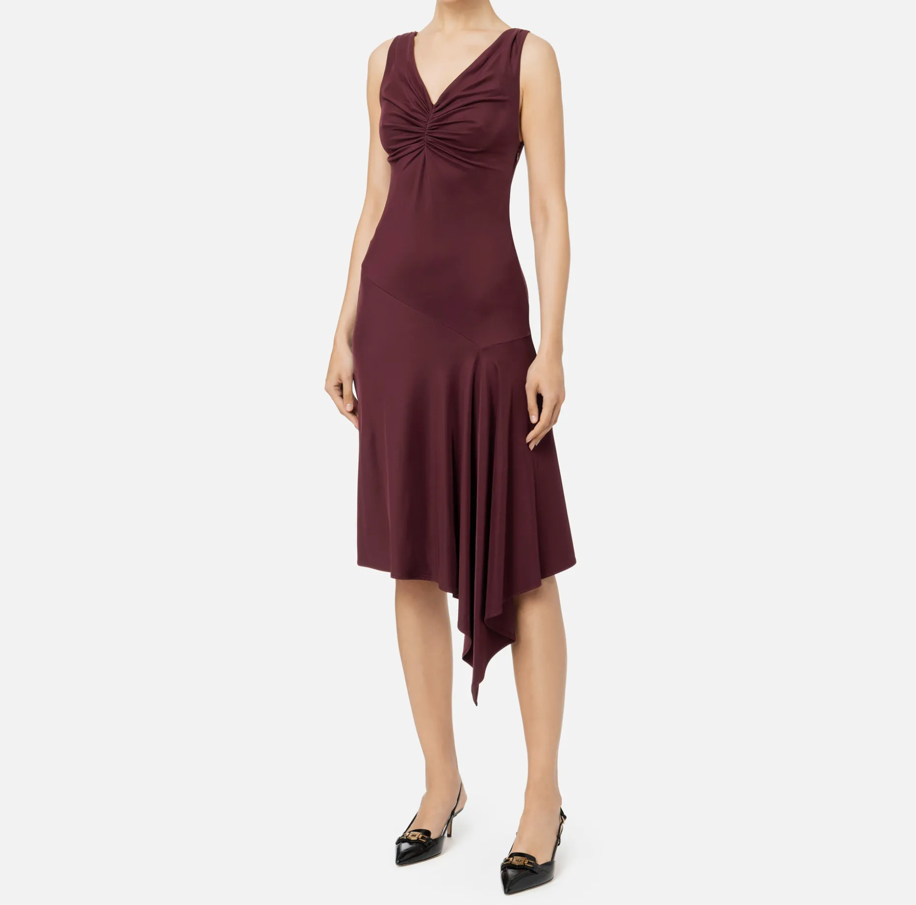 Elisabetta Franchi Midi Dresses | Dresses | Midi dress in crêpe jersey fabric