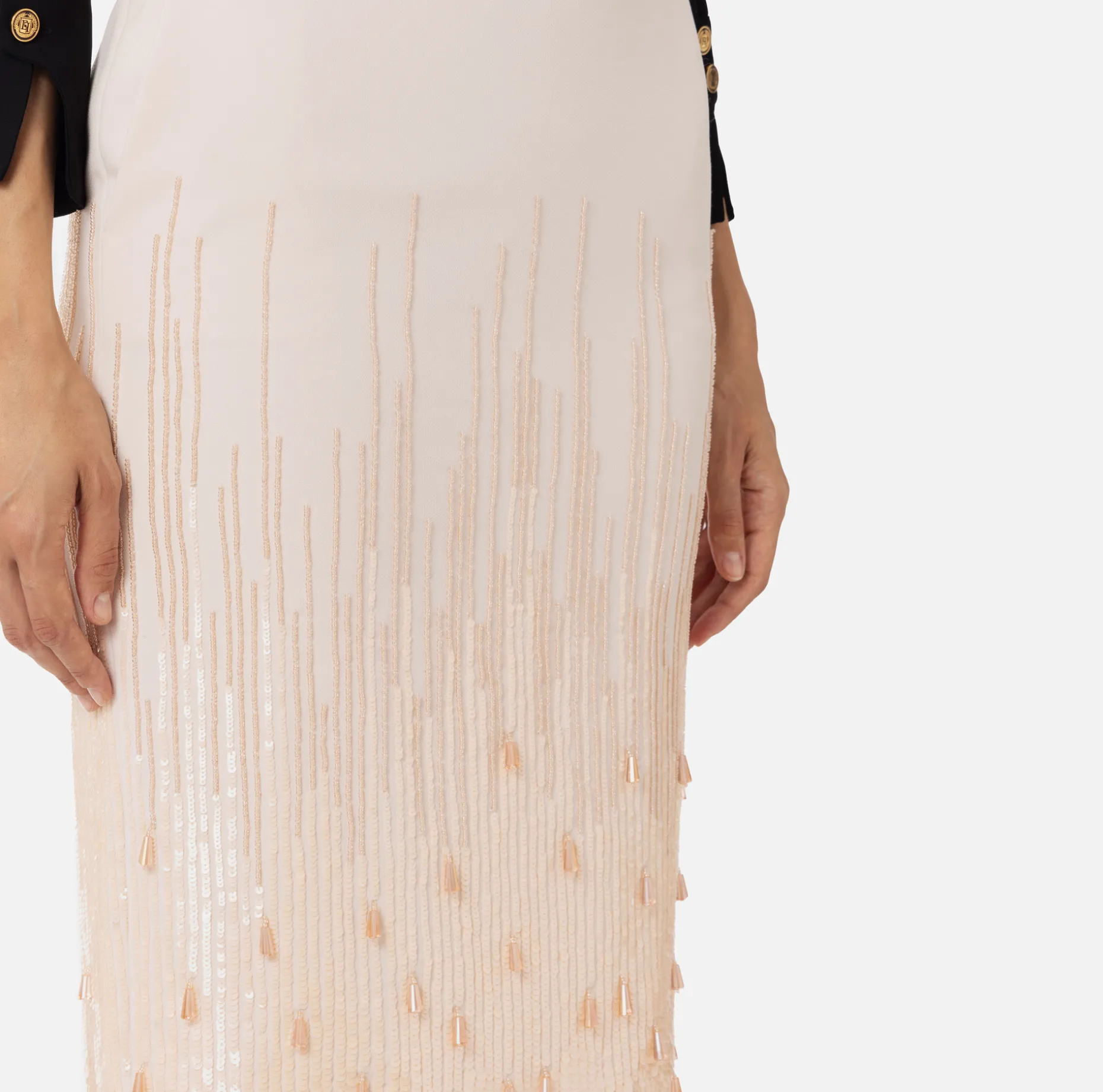 Elisabetta Franchi Skirts | Midi skirt in crêpe fabric embroidered with sequins