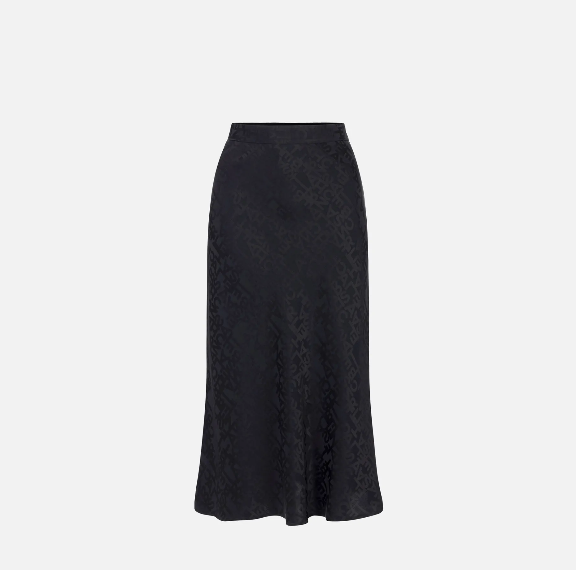 Elisabetta Franchi Skirts | Midi skirt in jacquard crêpe fabric with lettering