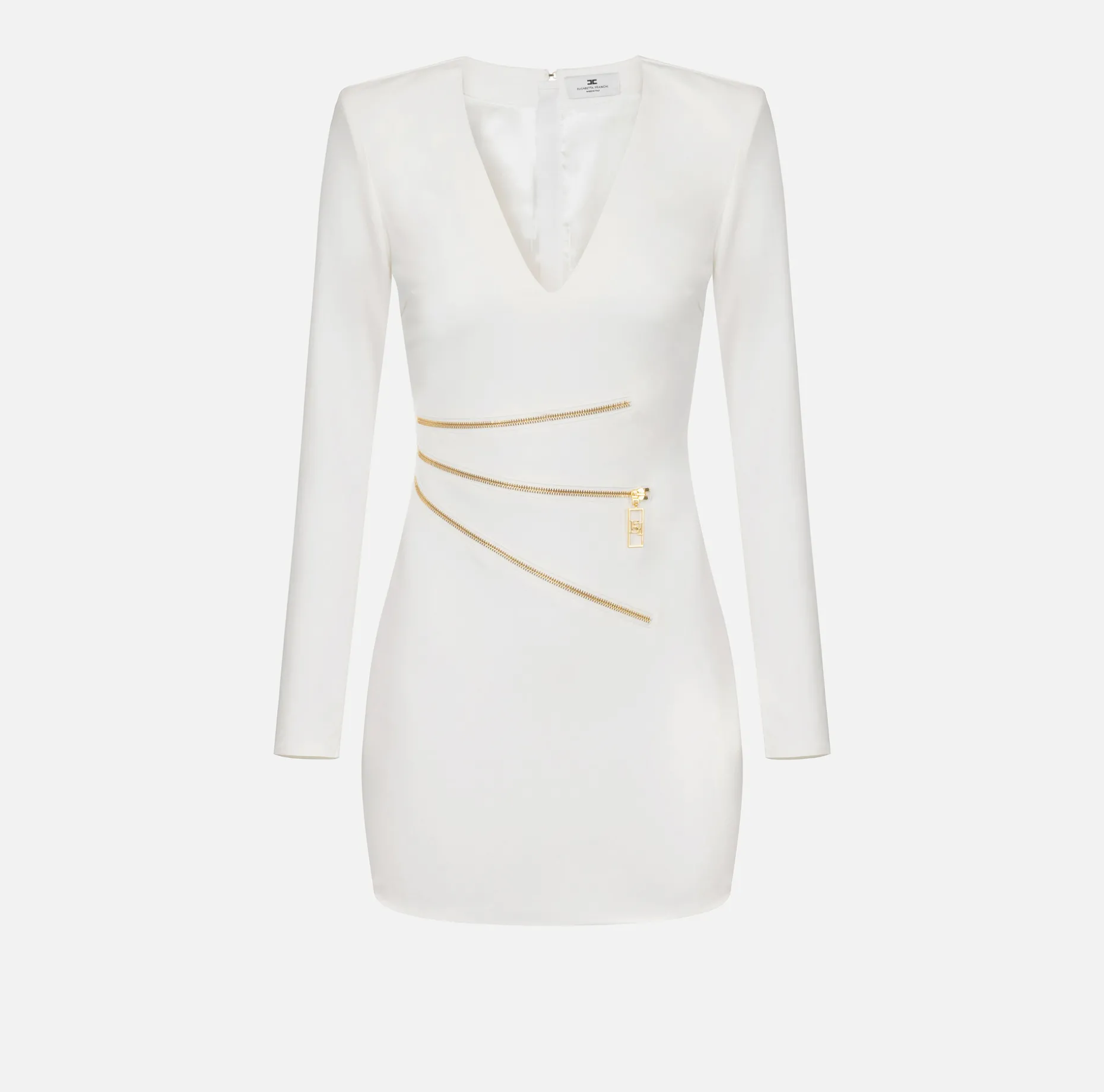 Elisabetta Franchi Mini Dresses | Dresses | Mini-dress in crêpe fabric with zip