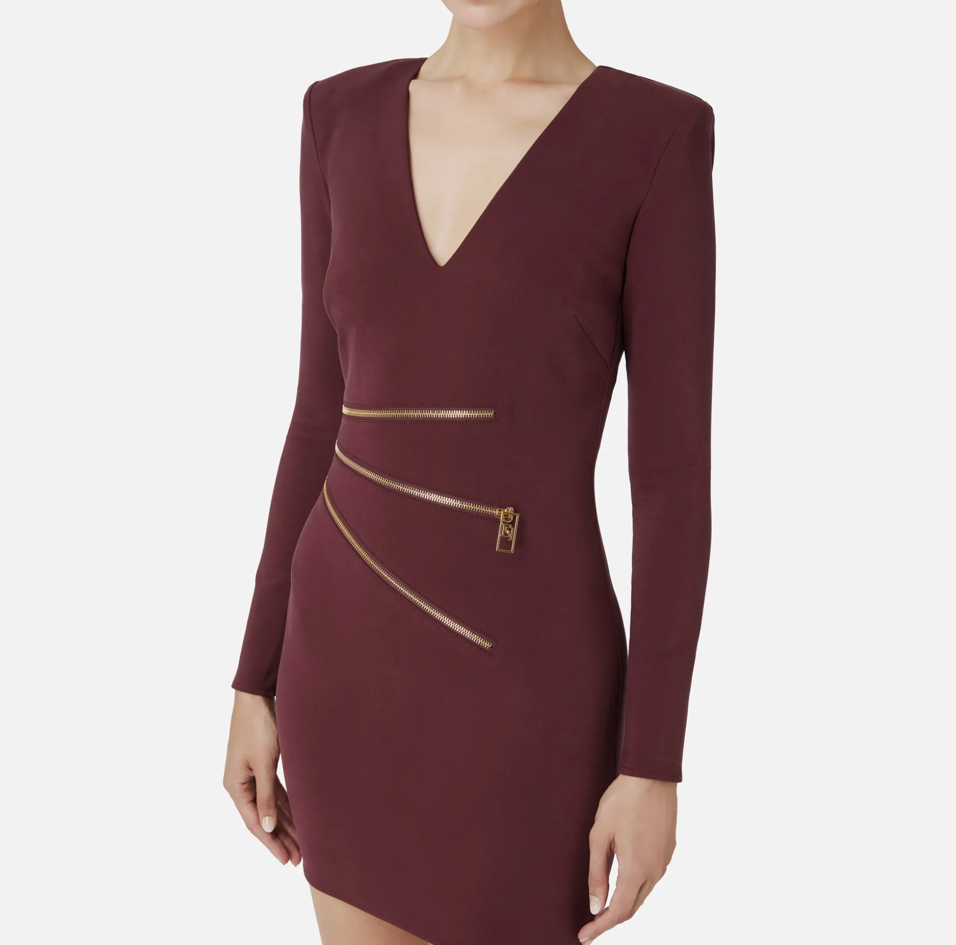 Elisabetta Franchi Mini Dresses | Dresses | Mini-dress in crêpe fabric with zip