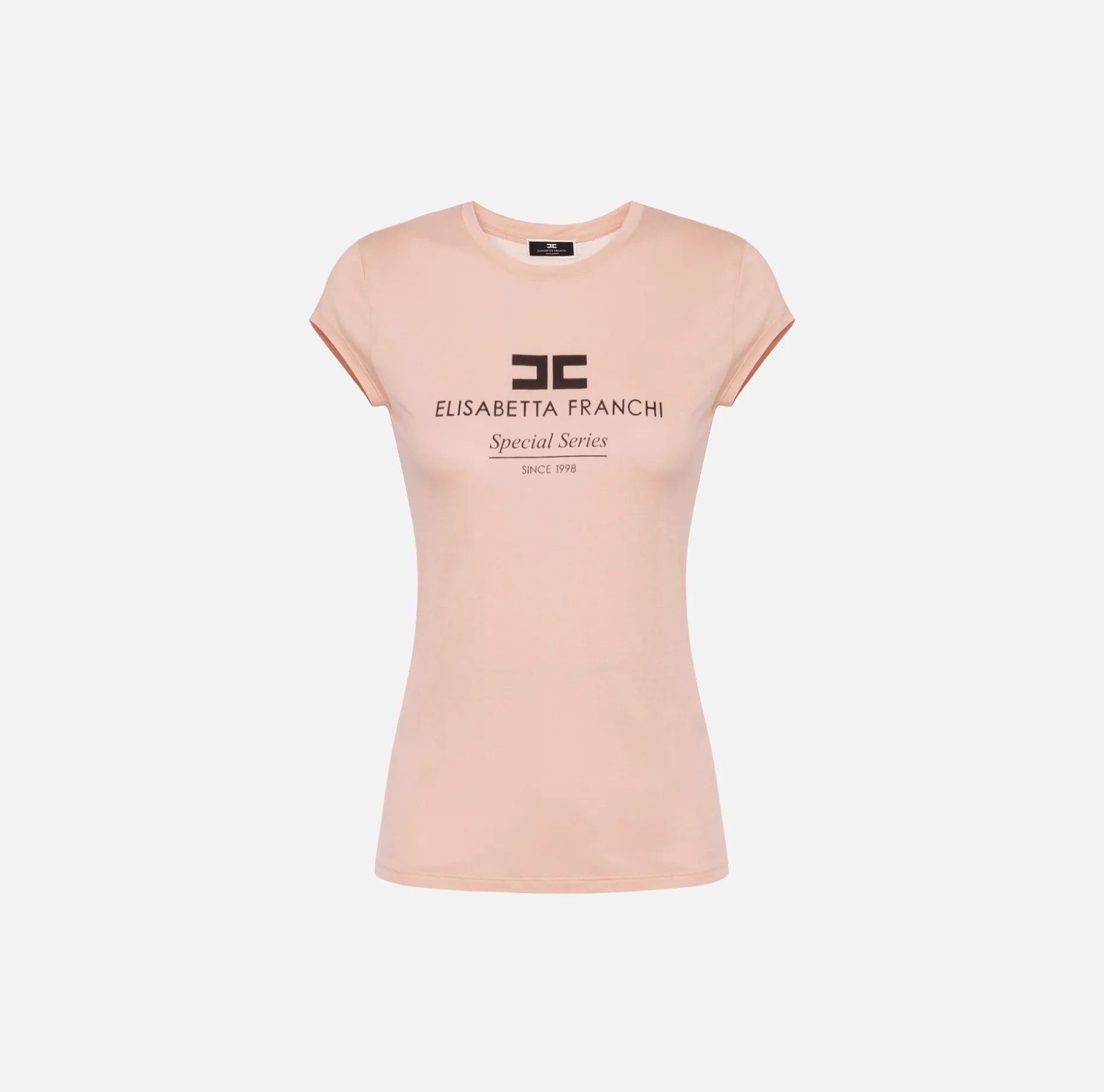 Elisabetta Franchi Top And T-Shirts | Modal jersey T-shirt with logo print