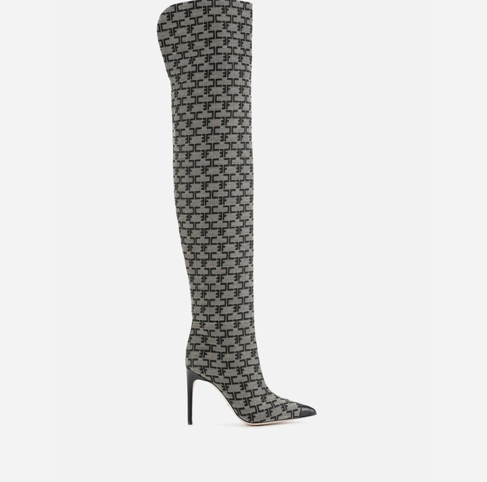 Elisabetta Franchi Boots | Monogram Cuissardes