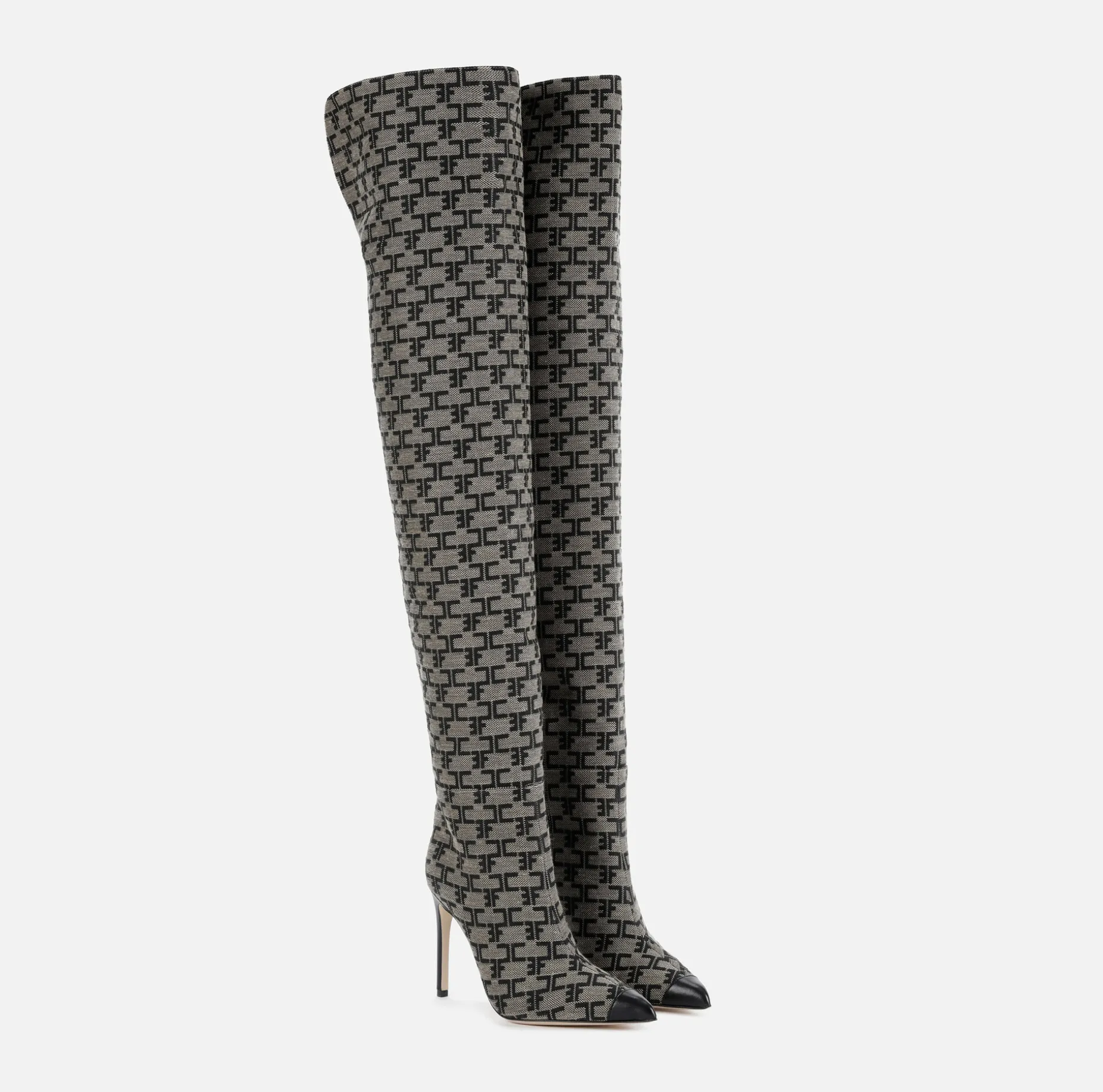 Elisabetta Franchi Boots | Monogram Cuissardes