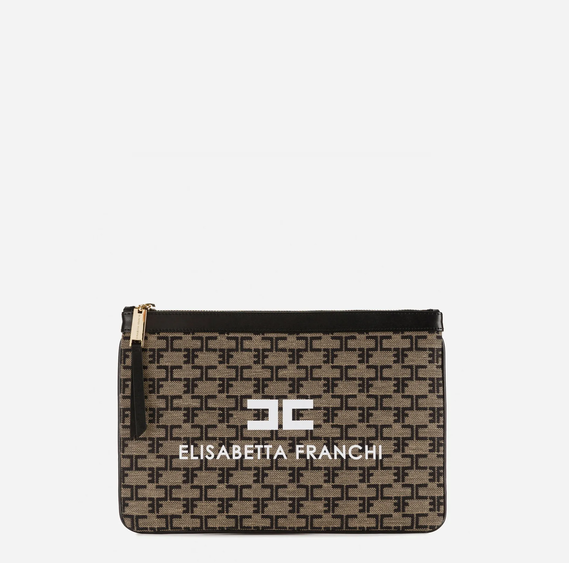 Elisabetta Franchi Clutch | Monogram Mini Make-Up Bag