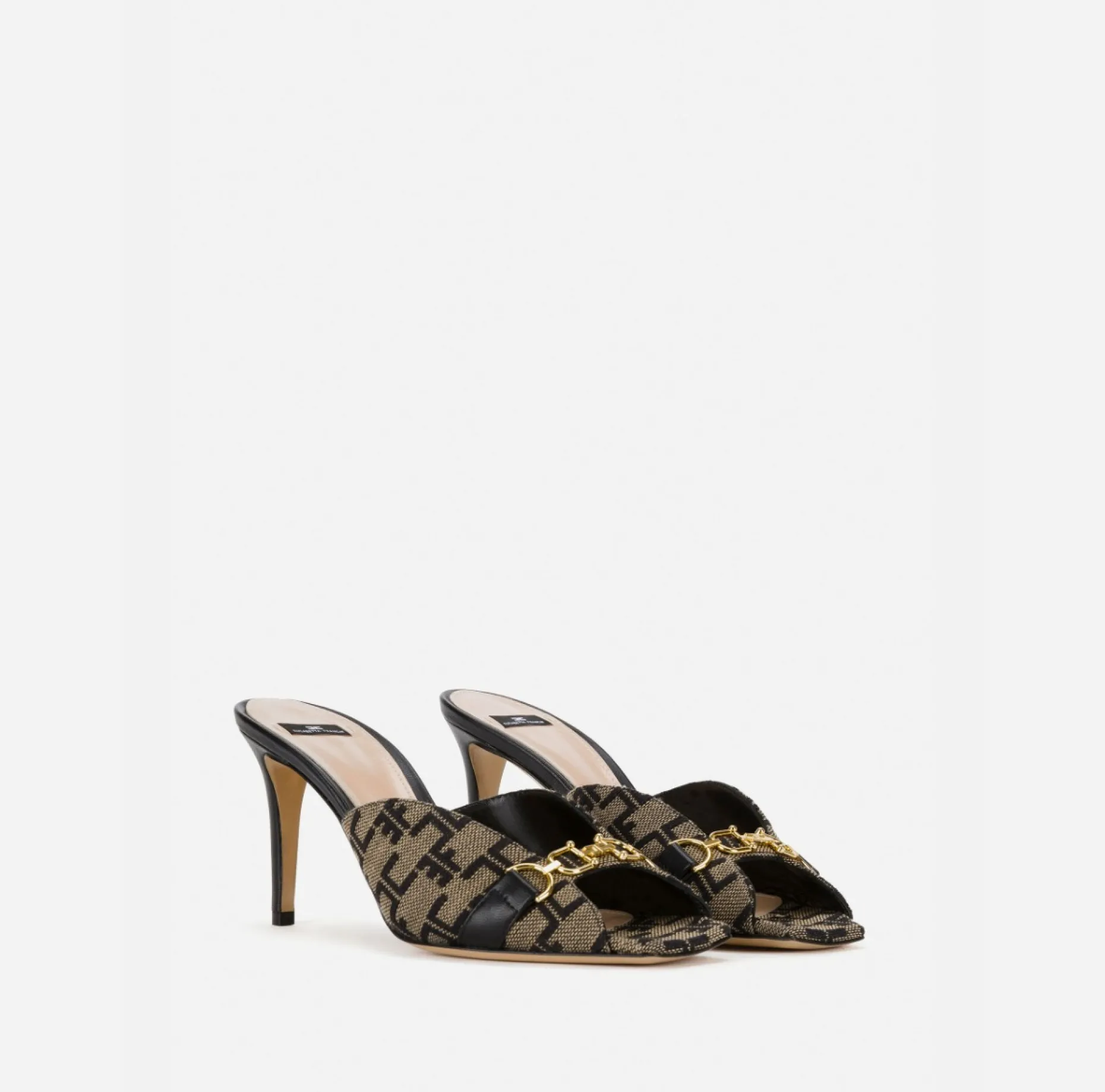 Elisabetta Franchi Sandals | Monogram Slider Sandal