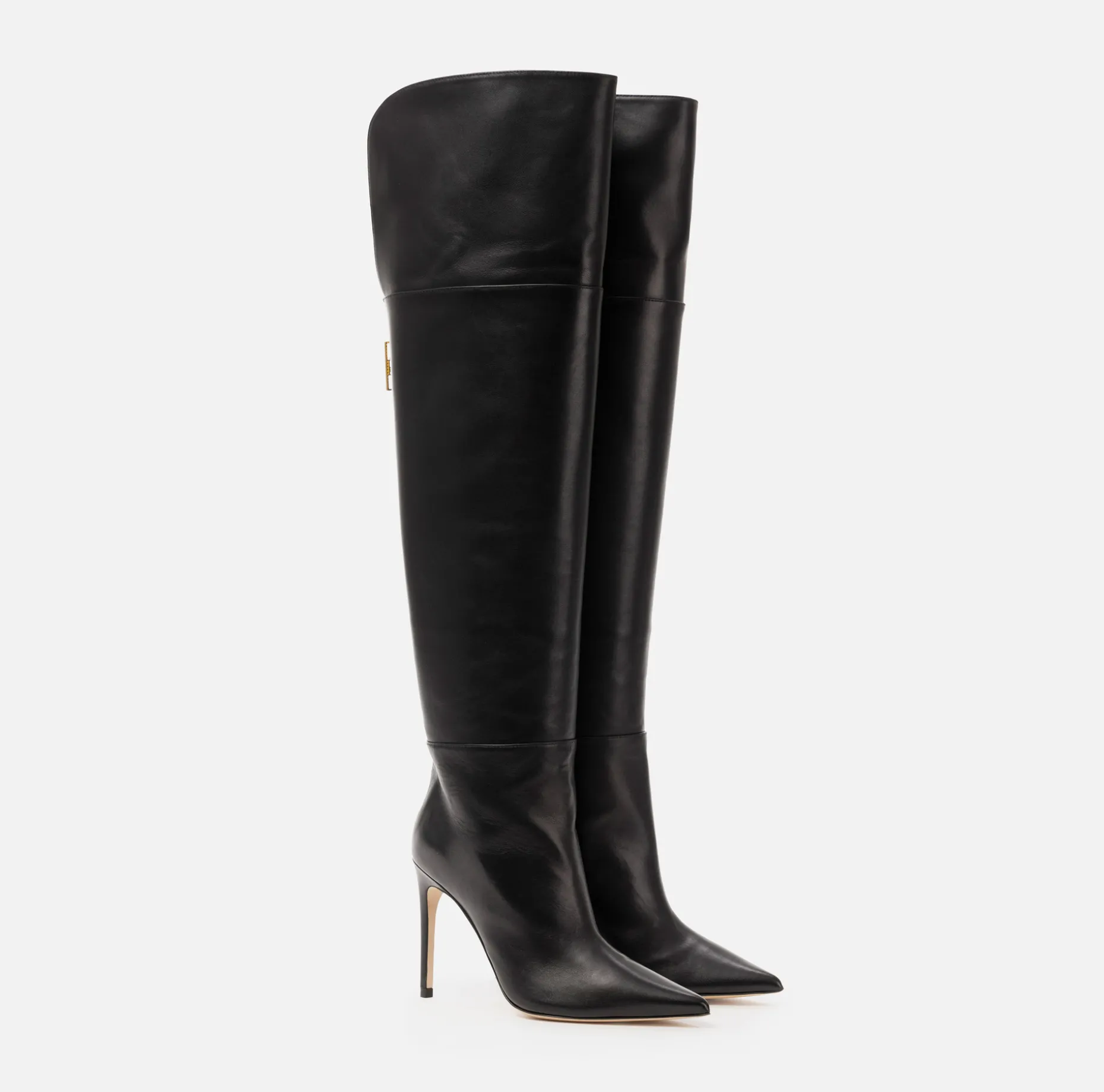 Elisabetta Franchi Boots | Nappa leather over-the-knee boots with narrow heels