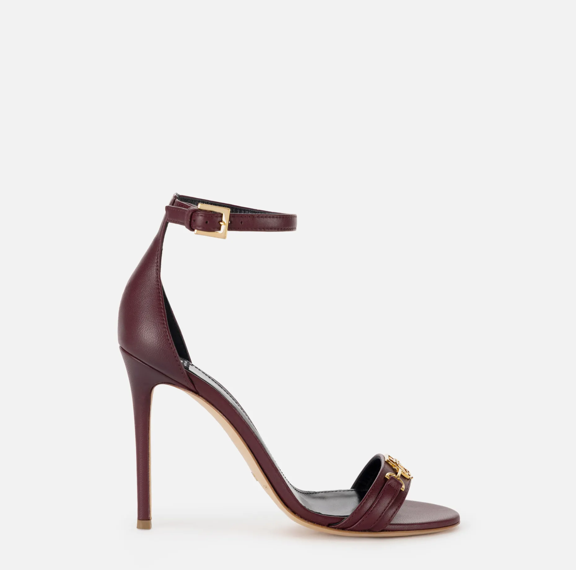 Elisabetta Franchi Sandals | Nappa leather sandal with shield horsebit