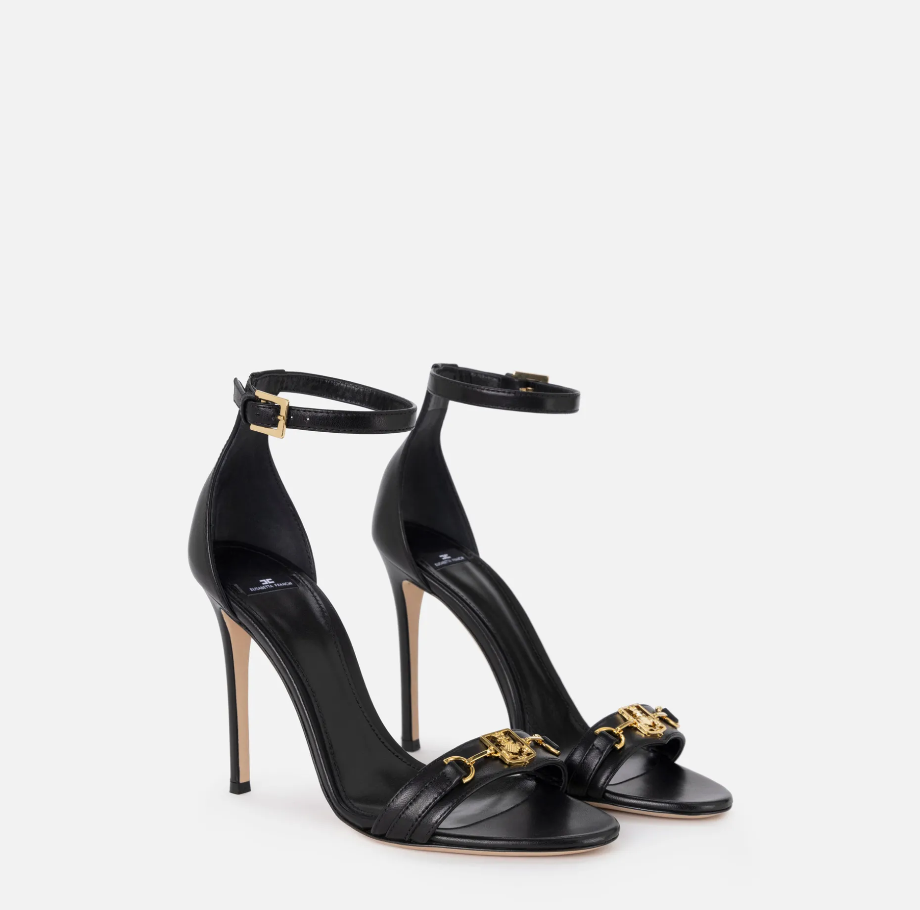 Elisabetta Franchi Sandals | Nappa leather sandal with shield horsebit