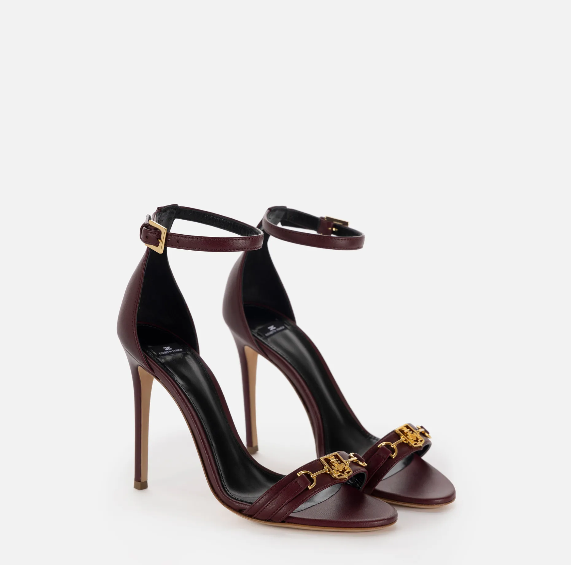 Elisabetta Franchi Sandals | Nappa leather sandal with shield horsebit