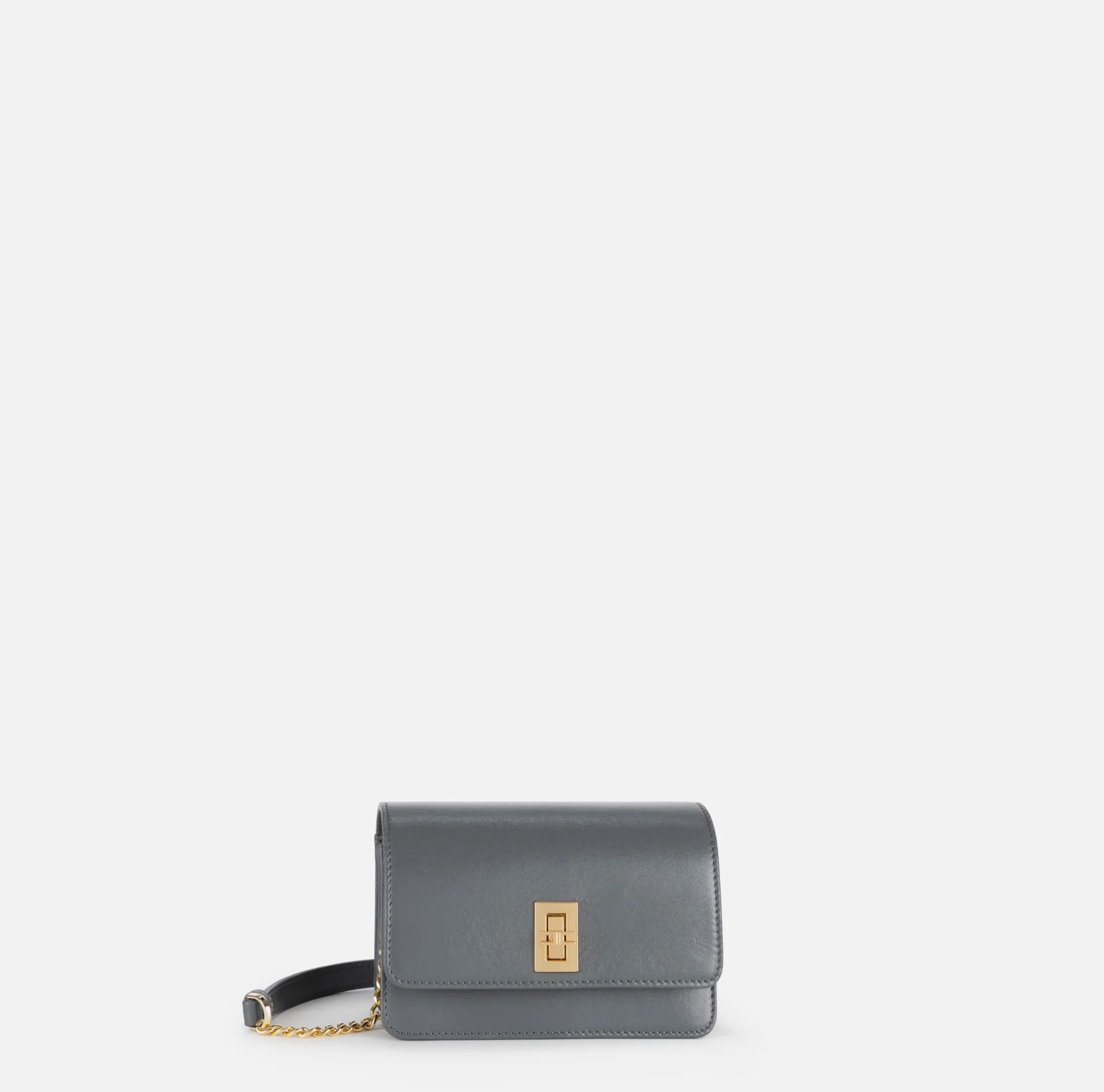 Elisabetta Franchi Strap Bags | Nappa leather shoulder bag with bellows