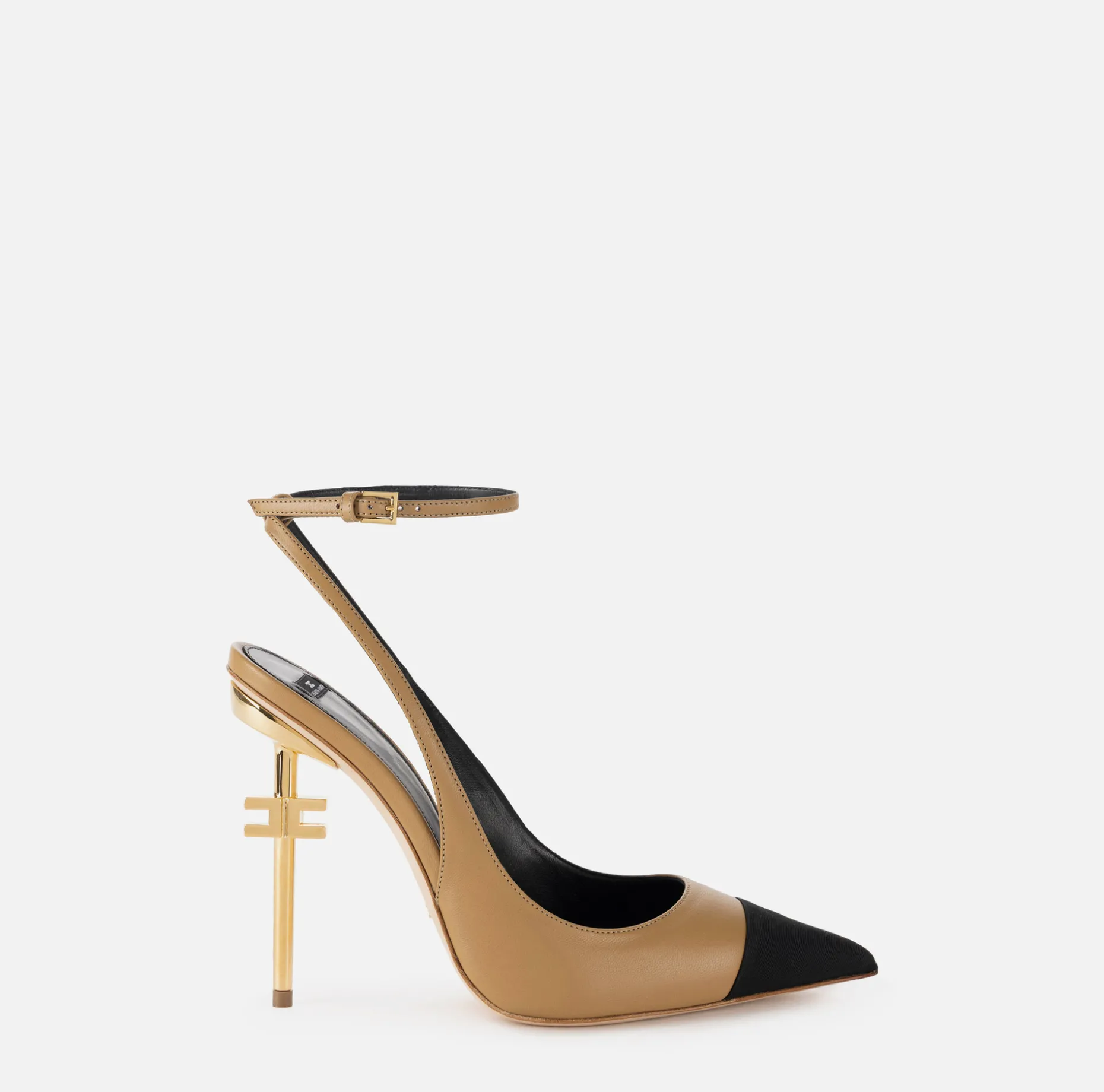 Elisabetta Franchi Pumps | Nappa leather slingback on sculpted heel